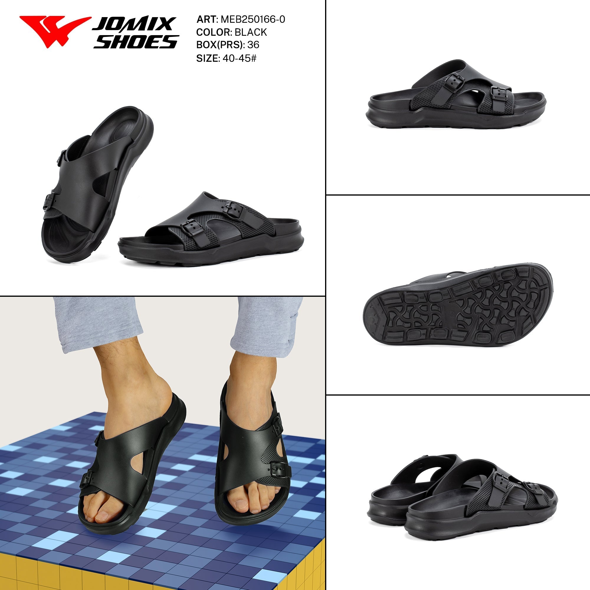 Ciabatte Uomo Mix Colore Meb250166 - 0 - Fornitura all'ingrosso di Ciabatte Uomo da Jomix Shoes B2B