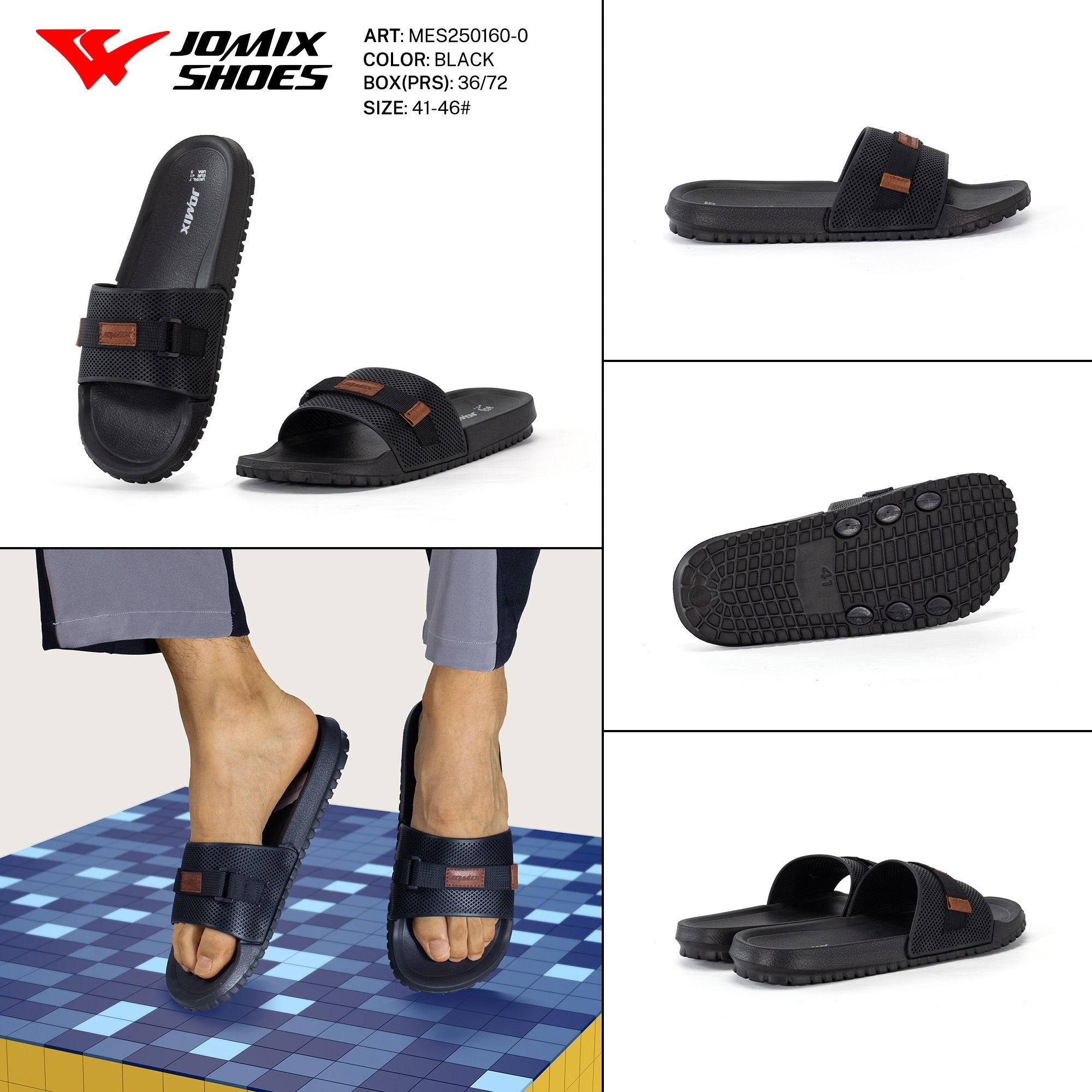 Ciabatte Uomo Mix Colore Mes250160 - 0 - Fornitura all'ingrosso di Ciabatte Uomo da Jomix Shoes B2B