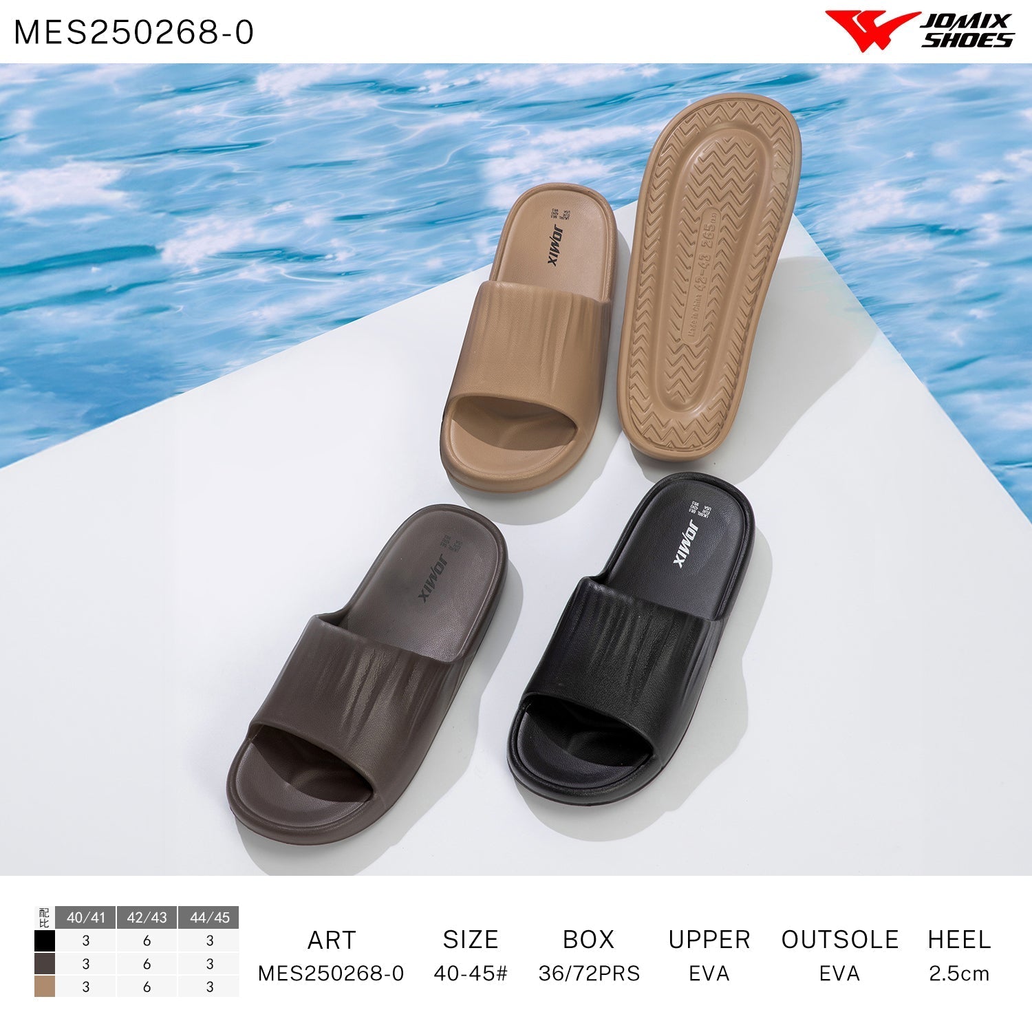 Ciabatte Uomo Mix Colore Mes250268 - 0 - Fornitura all'ingrosso di Ciabatte Uomo da Jomix Shoes B2B