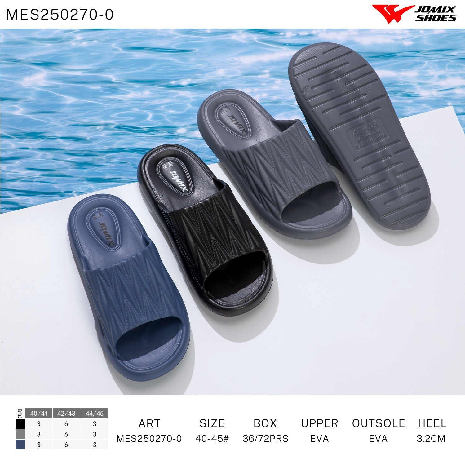 Ciabatte Uomo Mix Colore Mes250270 - 0 - Fornitura all'ingrosso di Ciabatte Uomo da Jomix Shoes B2B