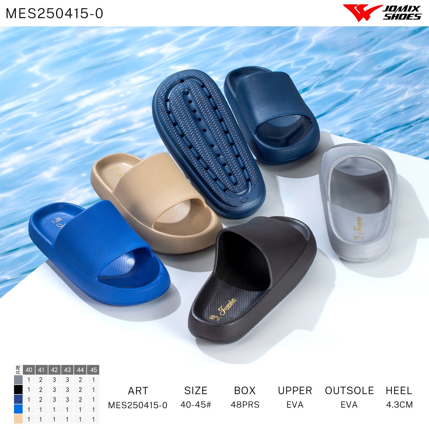 Ciabatte Uomo Mix Colore Mes250415 - 0 - Fornitura all'ingrosso di Ciabatte Uomo da Jomix Shoes B2B