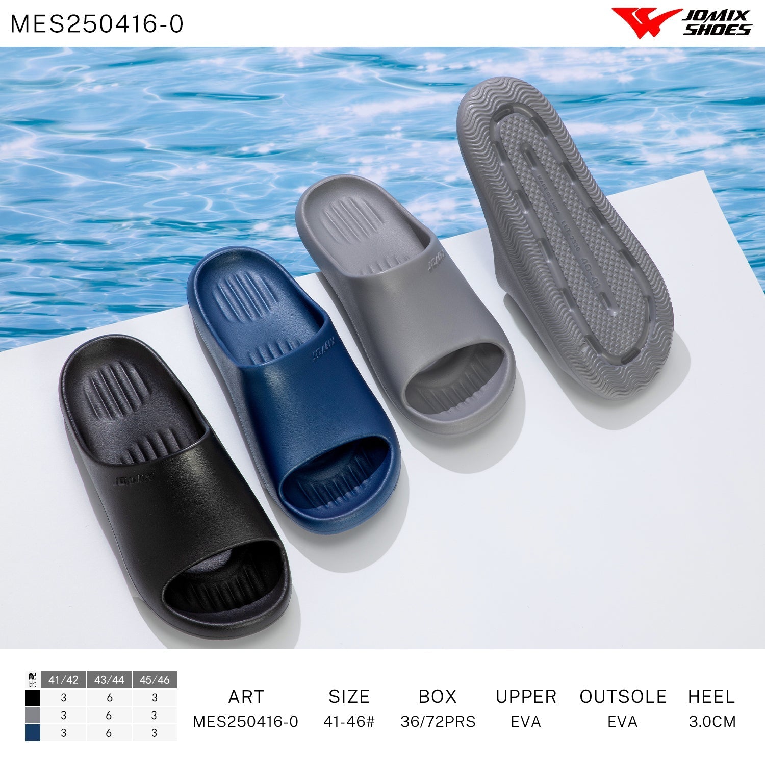 Ciabatte Uomo Mix Colore Mes250416 - 0 - Fornitura all'ingrosso di Ciabatte Uomo da Jomix Shoes B2B