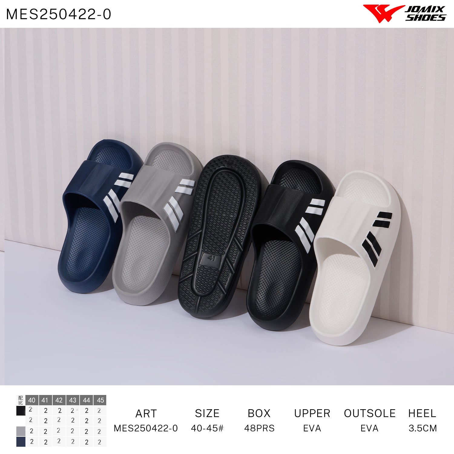 Ciabatte Uomo Mix Colore Mes250422 - 0 - Fornitura all'ingrosso di Ciabatte Uomo da Jomix Shoes B2B