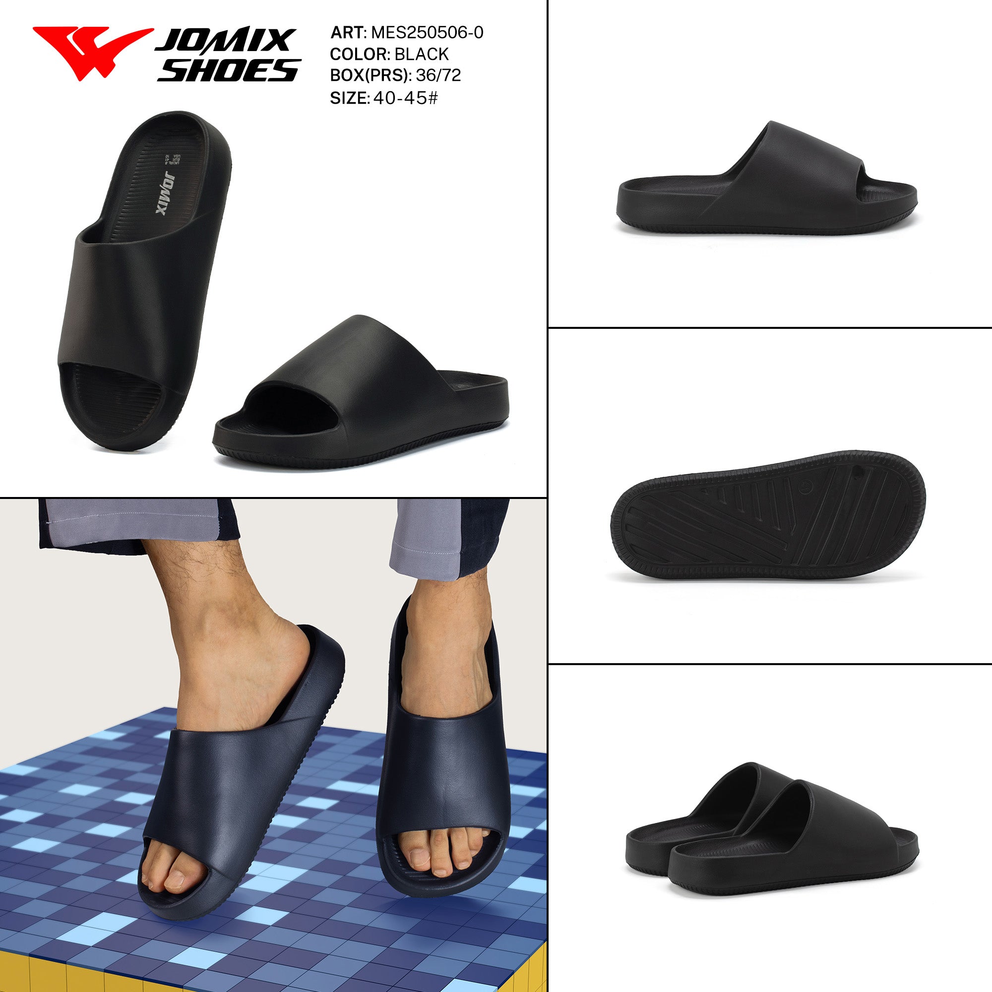 Ciabatte Uomo Mix Colore Mes250506 - 0 - Fornitura all'ingrosso di Ciabatte Uomo da Jomix Shoes B2B