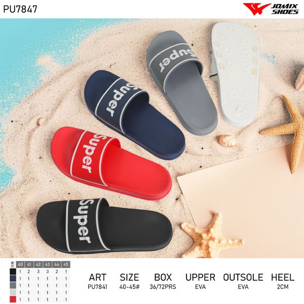 Ciabatte Uomo Mix Colore Pu7841 - Fornitura all&#39;ingrosso di Ciabatte Uomo da Jomix Shoes B2B