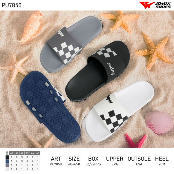Ciabatte Uomo Mix Colore Pu7850 - Fornitura all&#39;ingrosso di Ciabatte Uomo da Jomix Shoes B2B