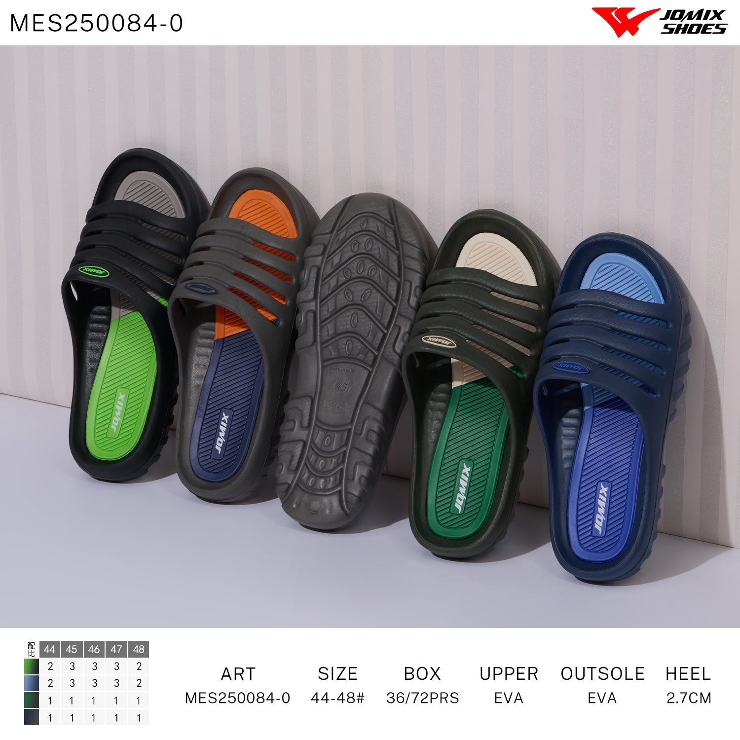 Ciabatte Uomo Taglia Grande Mes250084 - 0 - Fornitura all'ingrosso di Ciabatte Uomo da Jomix Shoes B2B