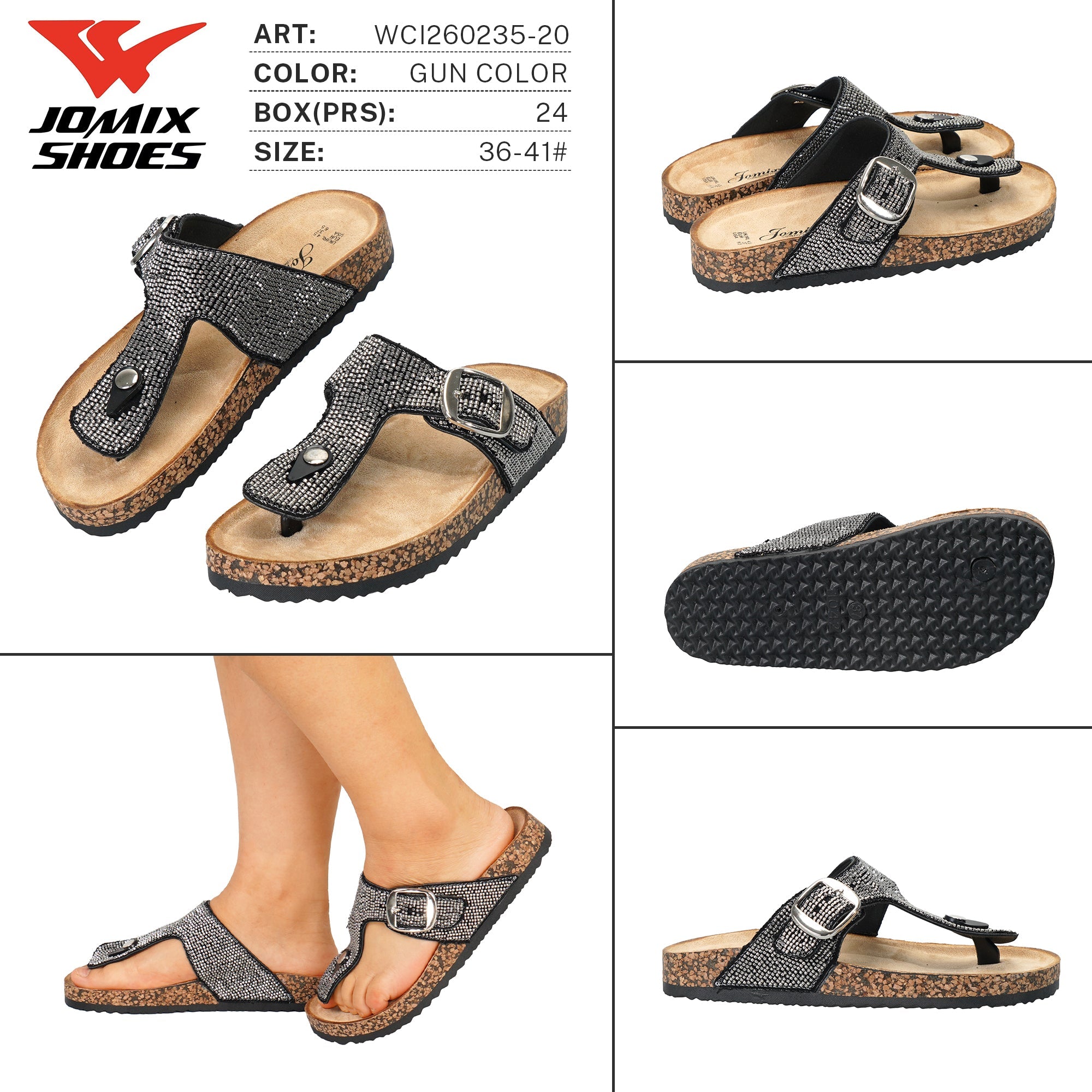 Infradito da Donna WCI260235 - 20 - Fornitura all'ingrosso di Infradito Donna da Jomix Shoes B2B