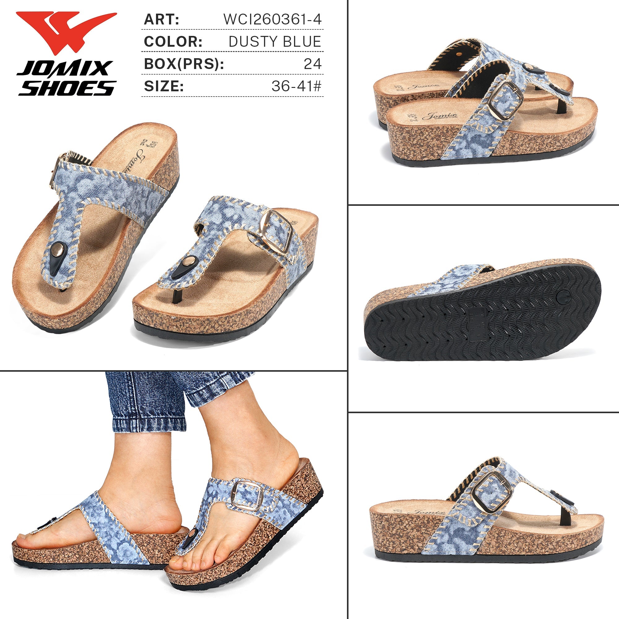 Infradito da Donna WCI260361 - 4 - Fornitura all'ingrosso di Infradito Donna da Jomix Shoes B2B