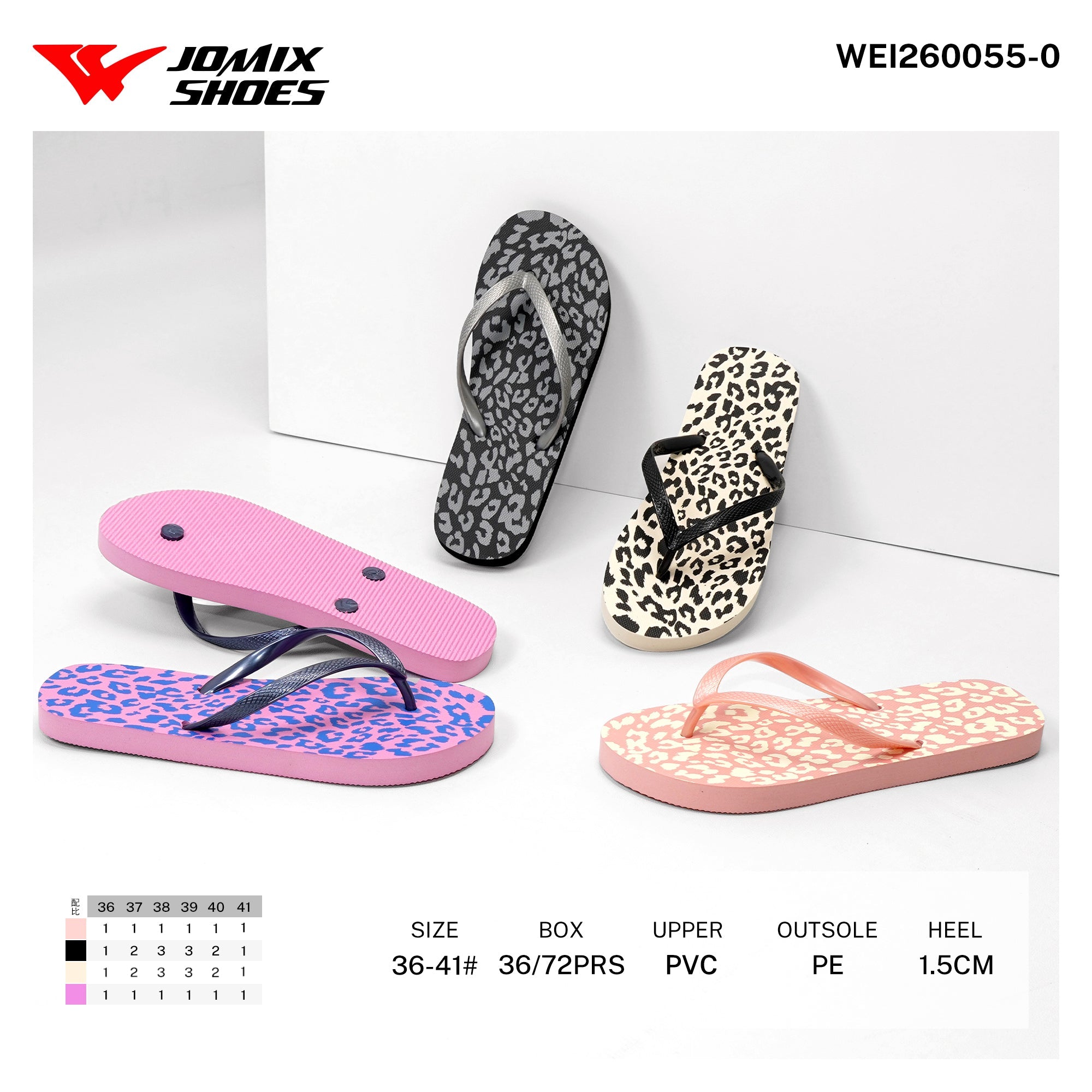 Infradito da Donna WEI260055 - 0 - Fornitura all'ingrosso di Infradito Donna da Jomix Shoes B2B