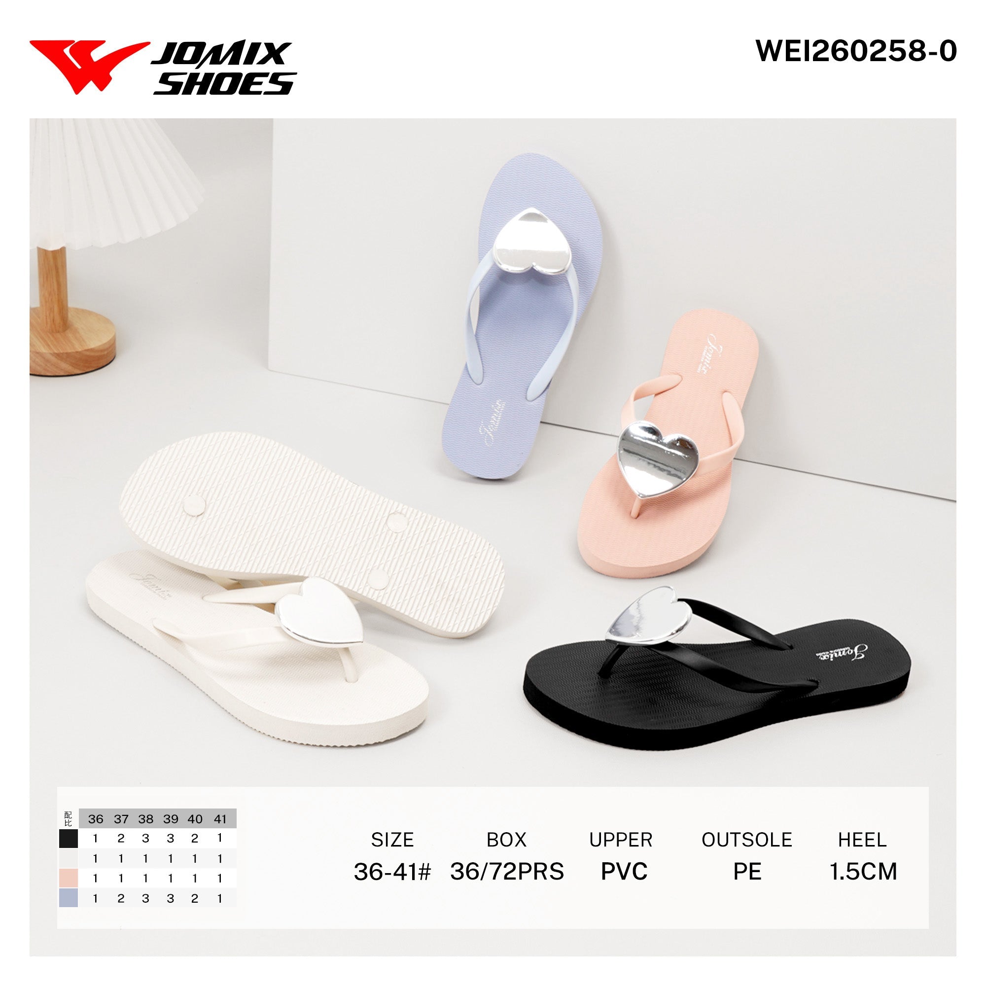 Infradito da Donna WEI260258 - 0 - Fornitura all'ingrosso di Infradito Donna da Jomix Shoes B2B