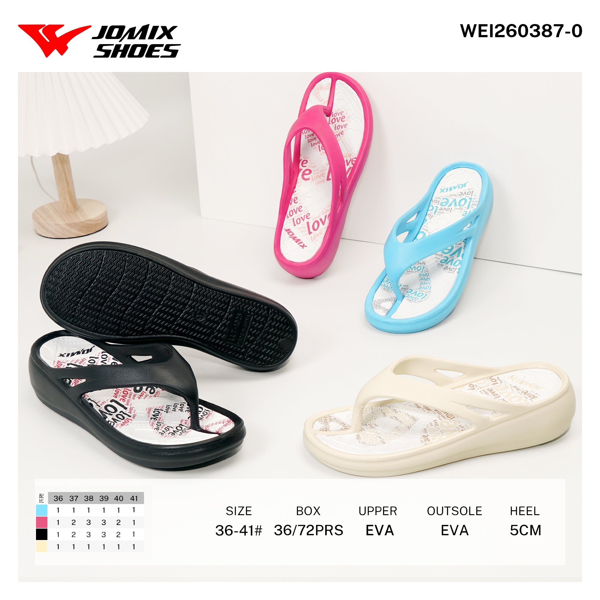 Infradito da Donna WEI260387 - 0 - Fornitura all'ingrosso di Infradito Donna da Jomix Shoes B2B