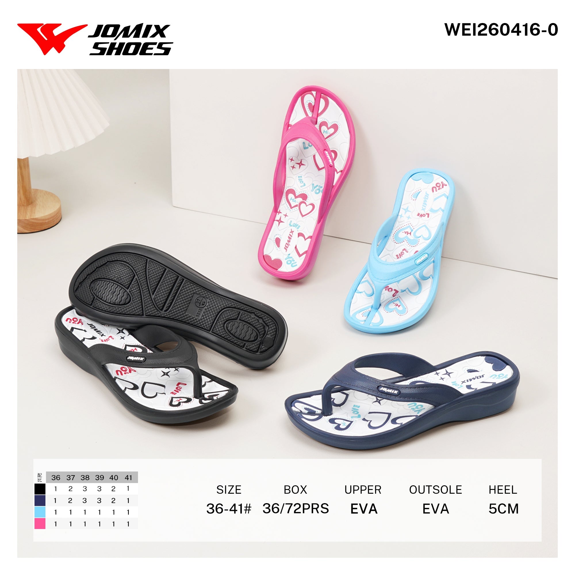 Infradito da Donna WEI260416 - 0 - Fornitura all'ingrosso di Infradito Donna da Jomix Shoes B2B