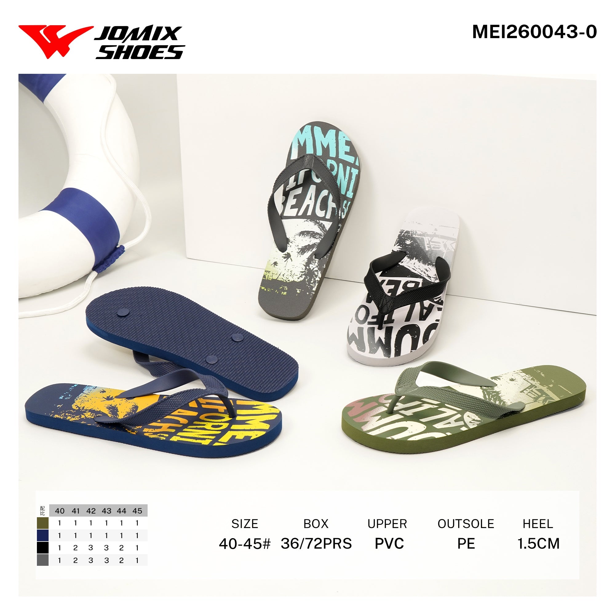 Infradito da Uomo MEI260043 - 0 - Fornitura all'ingrosso di Infradito Donna da Jomix Shoes B2B