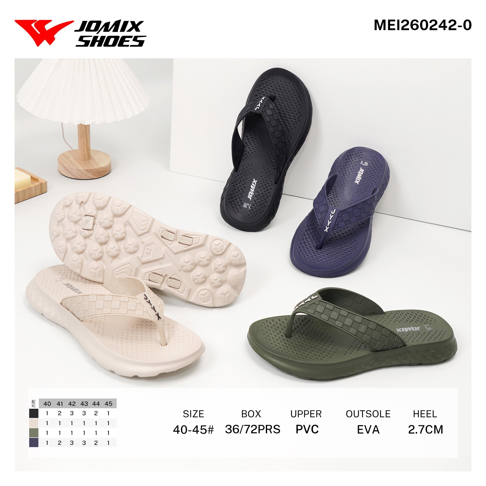 Infradito da Uomo MEI260242 - 0 - Fornitura all'ingrosso di Infradito Donna da Jomix Shoes B2B