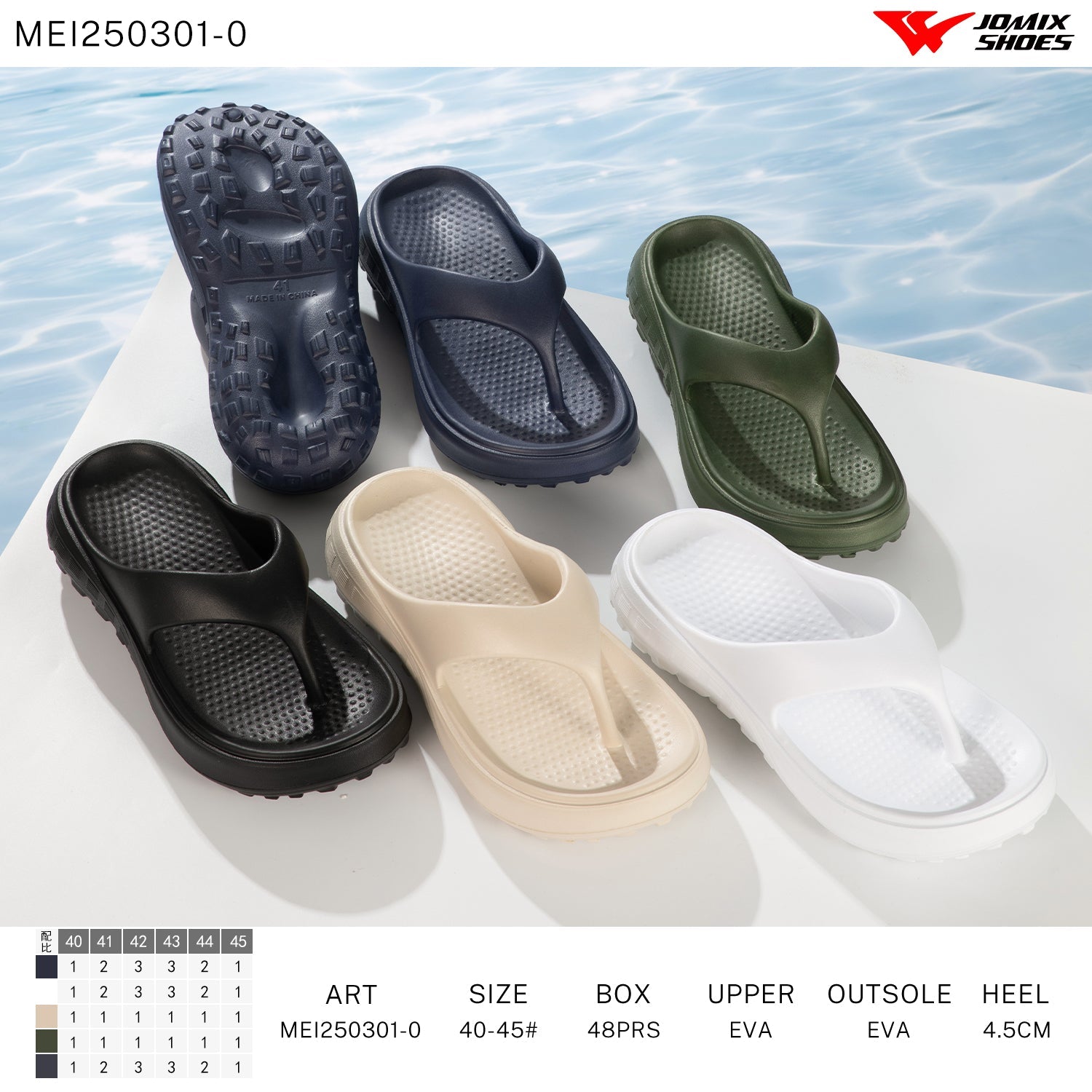Infradito Uomo Mix Colore Mei250301 - 0 - Fornitura all'ingrosso di infradito uomo da Jomix Shoes B2B
