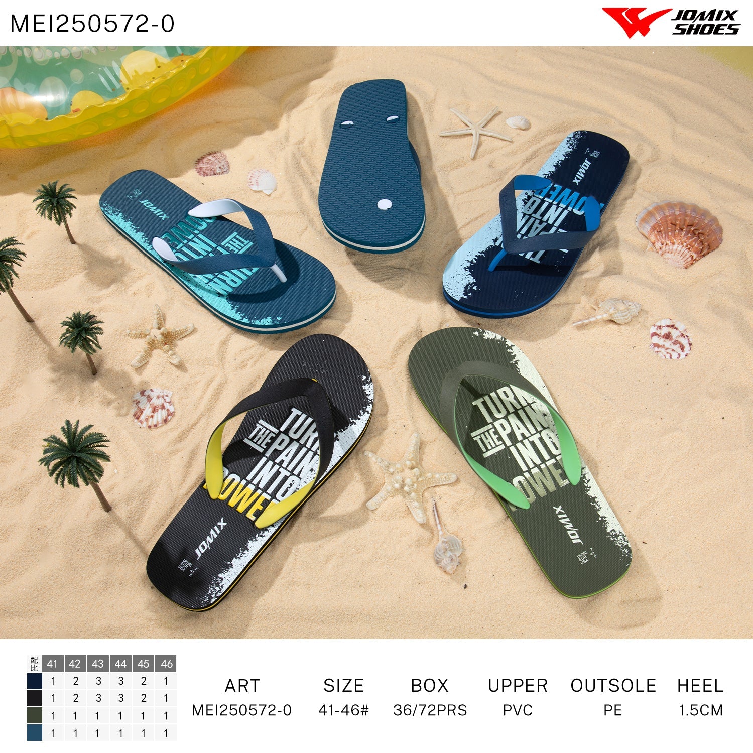 Infradito Uomo Mix Colore Mei250572 - 0 - Fornitura all'ingrosso di infradito Uomo da Jomix Shoes B2B