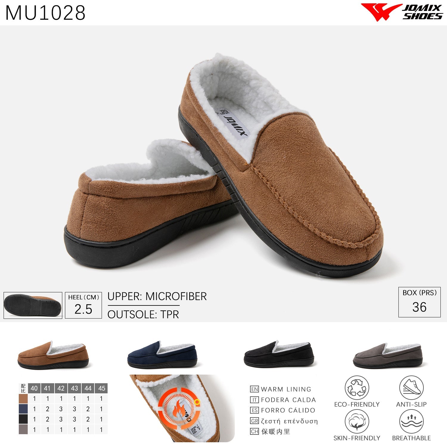 JOMIX Scarpe Donna Invernali Mocassini Pelliccia MU1028 - Fornitura all'ingrosso di Scarpe Donna da Jomix Shoes B2B