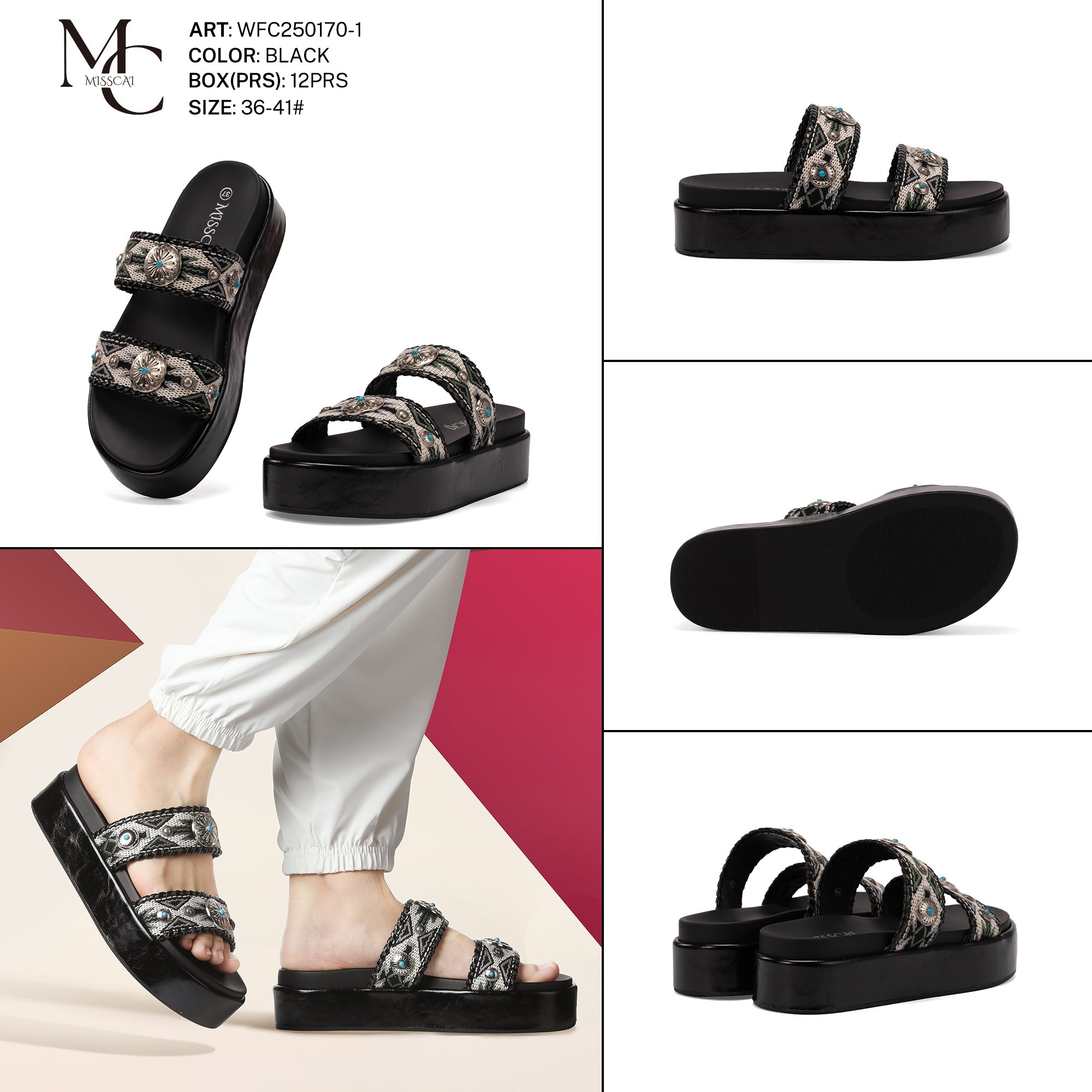 Miss Cai Sandali Donna Aperti Wfc250170 - 1 - Fornitura all'ingrosso di Sandali Donna da Jomix Shoes B2B