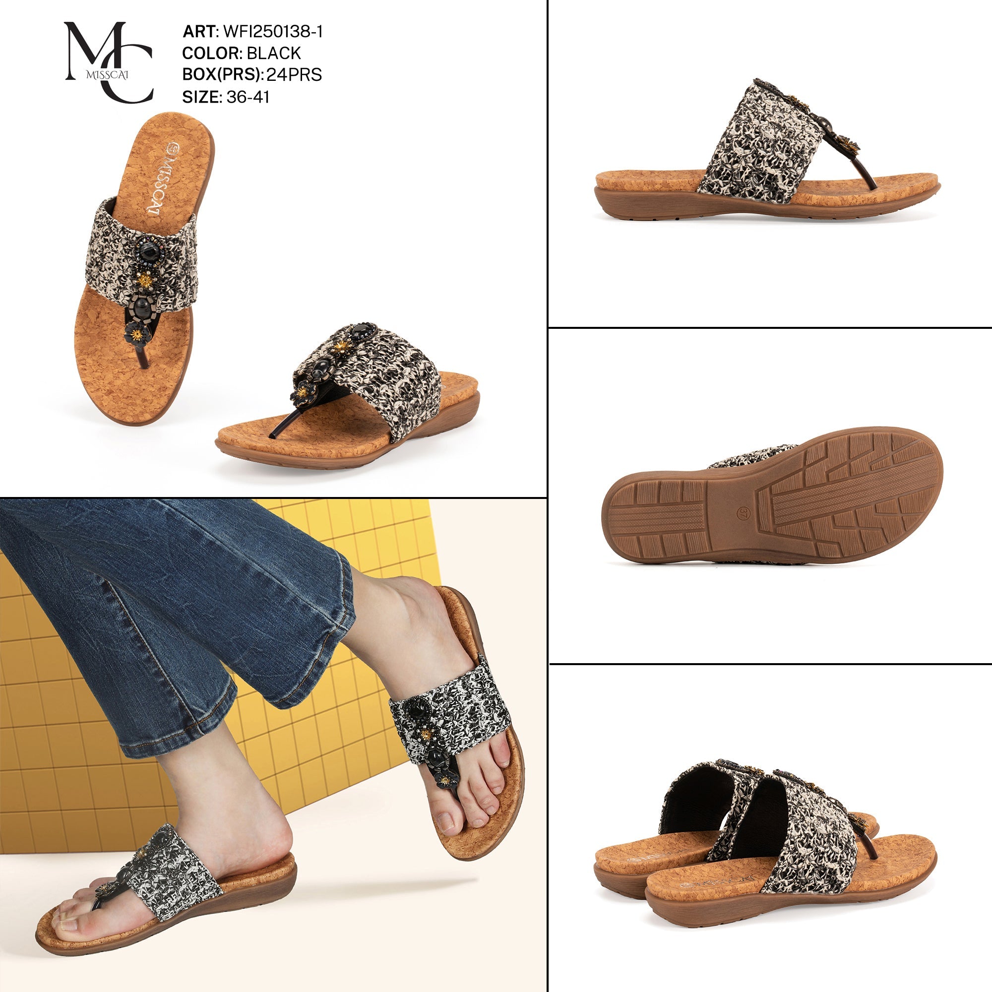 Miss Cai Sandali Donna Aperti Wfi250138 - 1 - Fornitura all'ingrosso di Sandali Donna da Jomix Shoes B2B