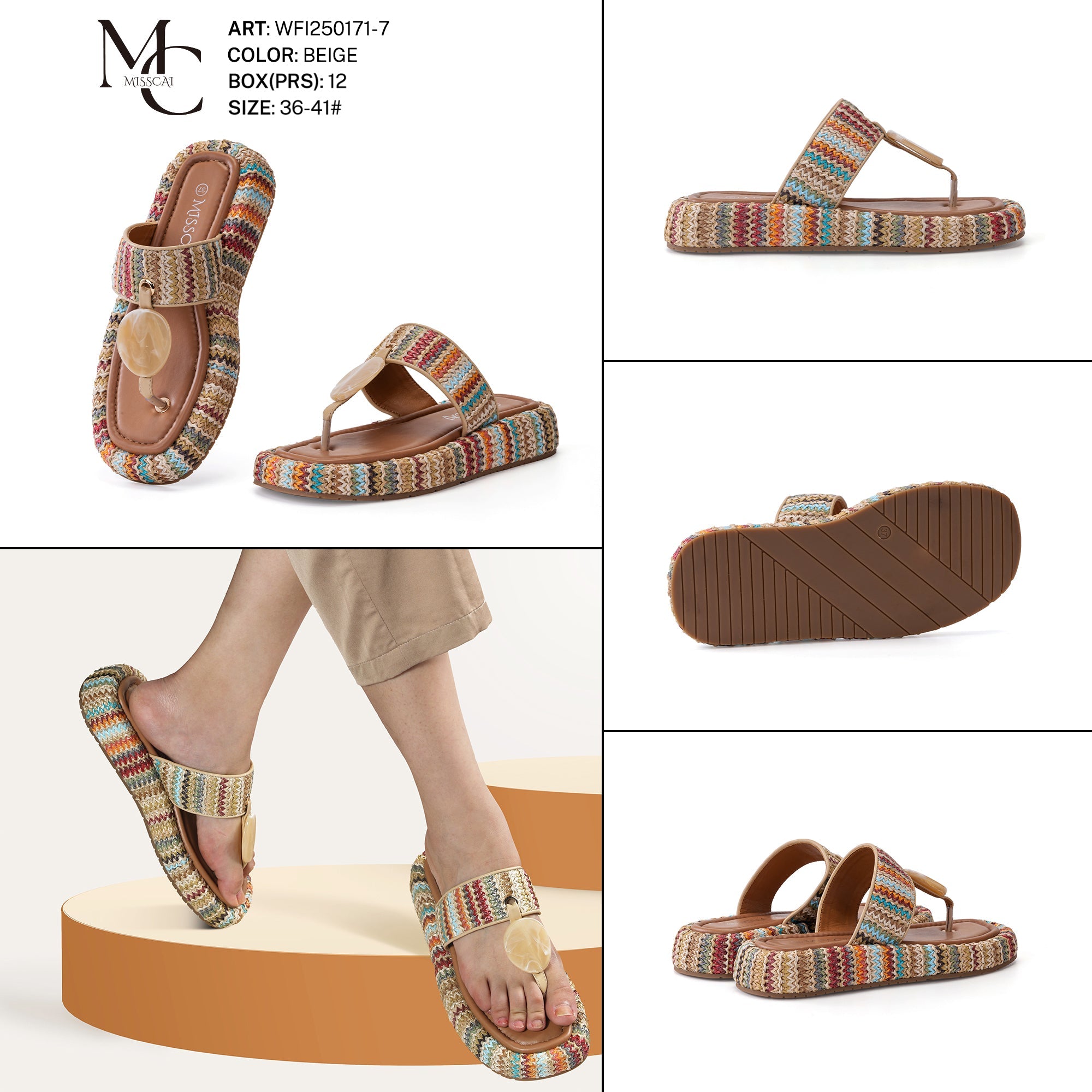 Miss Cai Sandali Donna Aperti Wfi250171 - 7 - Fornitura all'ingrosso di Sandali Donna da Jomix Shoes B2B