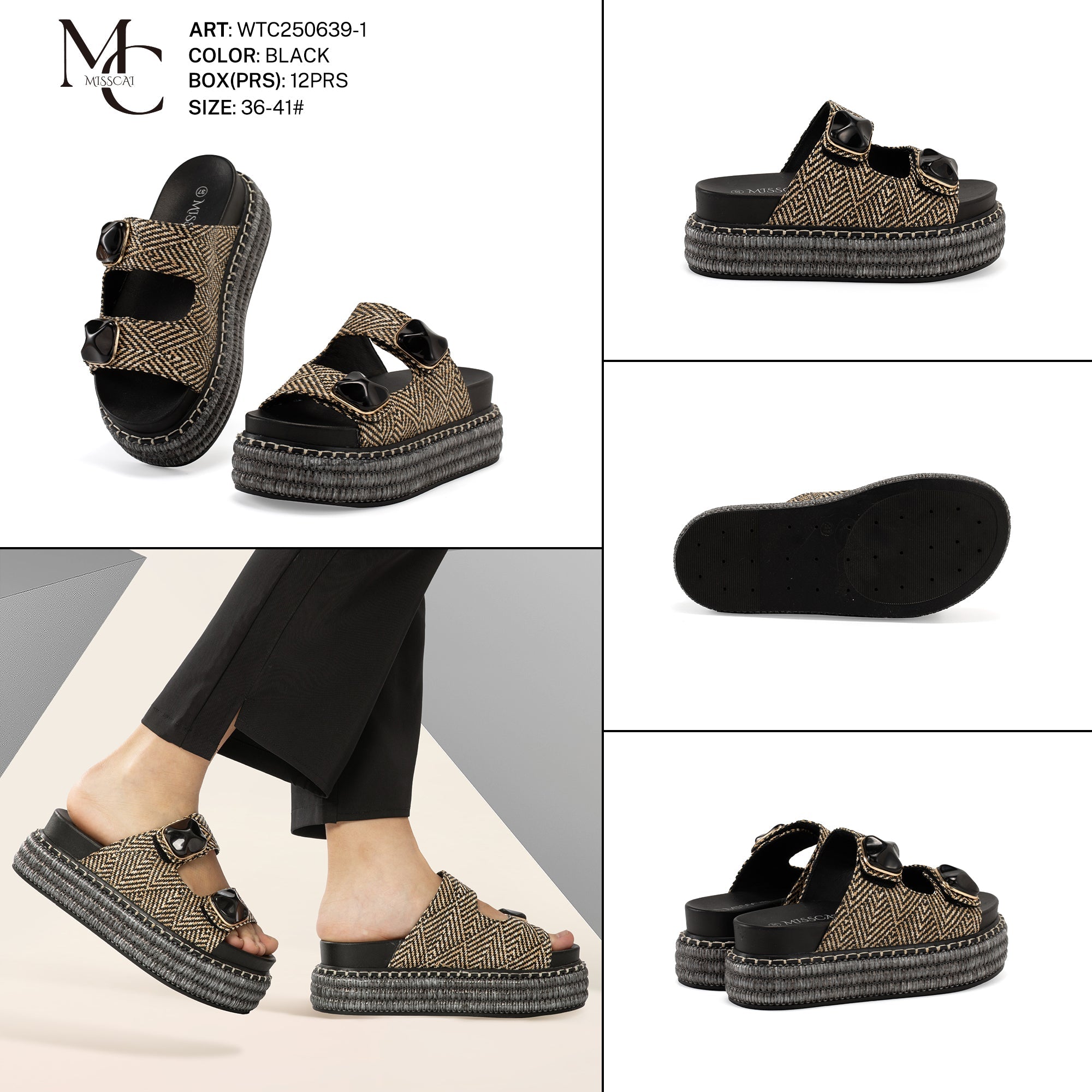Miss Cai Sandali Donna Aperti Wtc250639 - 1 - Fornitura all'ingrosso di Sandali Donna da Jomix Shoes B2B