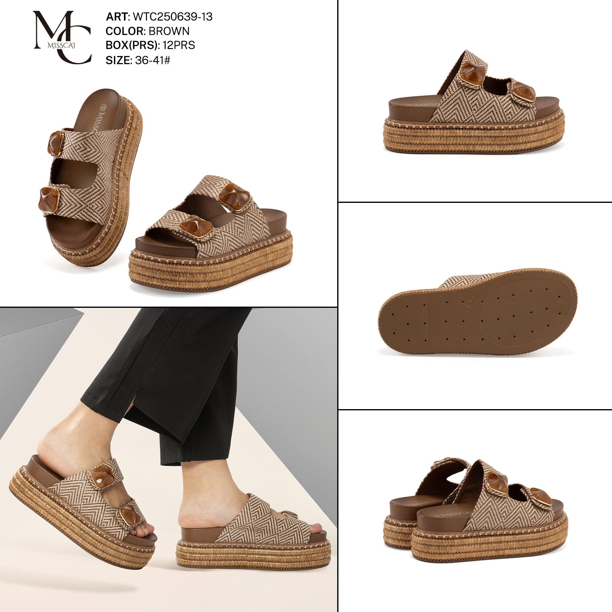 Miss Cai Sandali Donna Aperti Wtc250639 - 13 - Fornitura all'ingrosso di Sandali Donna da Jomix Shoes B2B