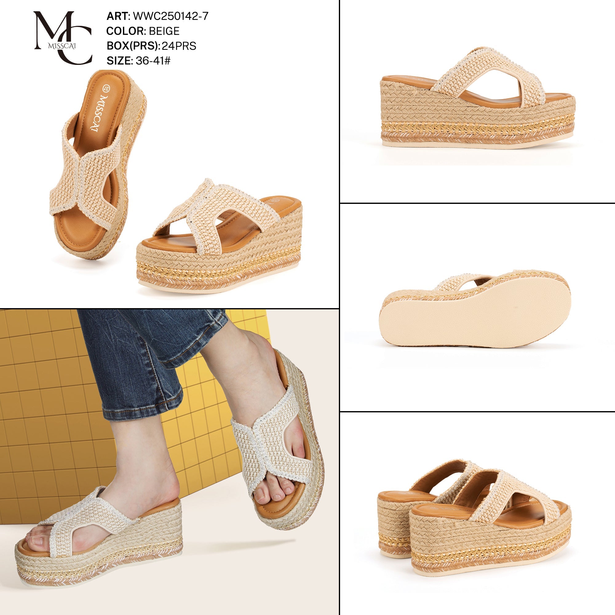 Miss Cai Sandali Donna Aperti Wwc250142 - 7 - Fornitura all'ingrosso di Sandali Donna da Jomix Shoes B2B