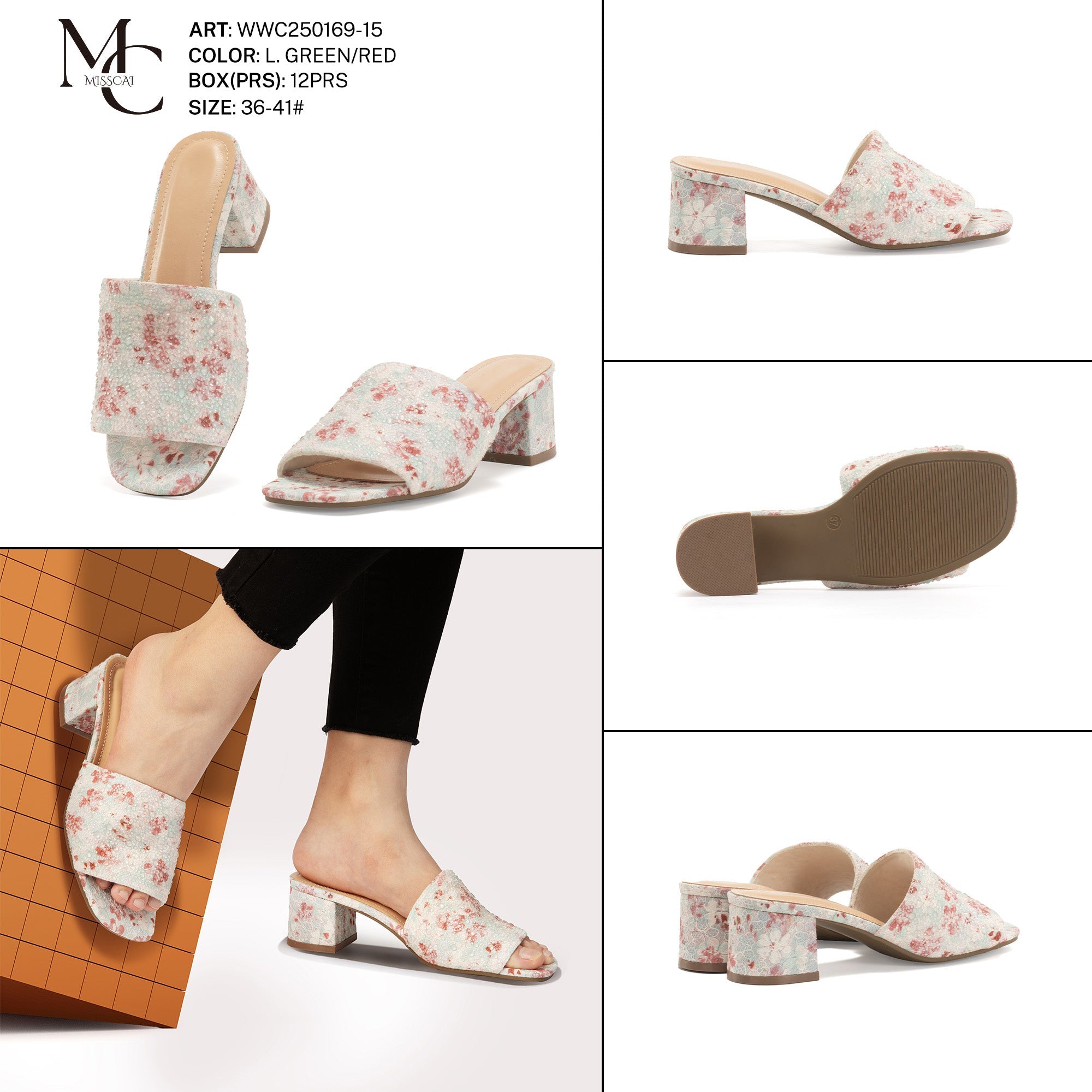 Miss Cai Sandali Donna Aperti Wwc250169 - 15 - Fornitura all'ingrosso di Sandali Donna da Jomix Shoes B2B