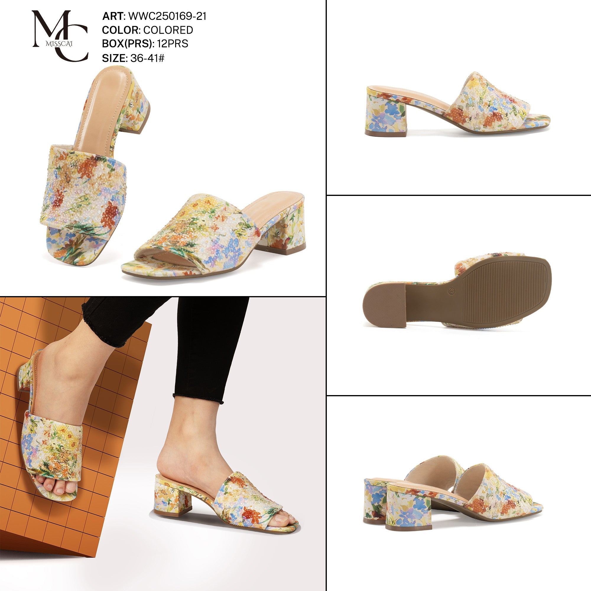 Miss Cai Sandali Donna Aperti Wwc250169 - 21 - Fornitura all'ingrosso di Sandali Donna da Jomix Shoes B2B