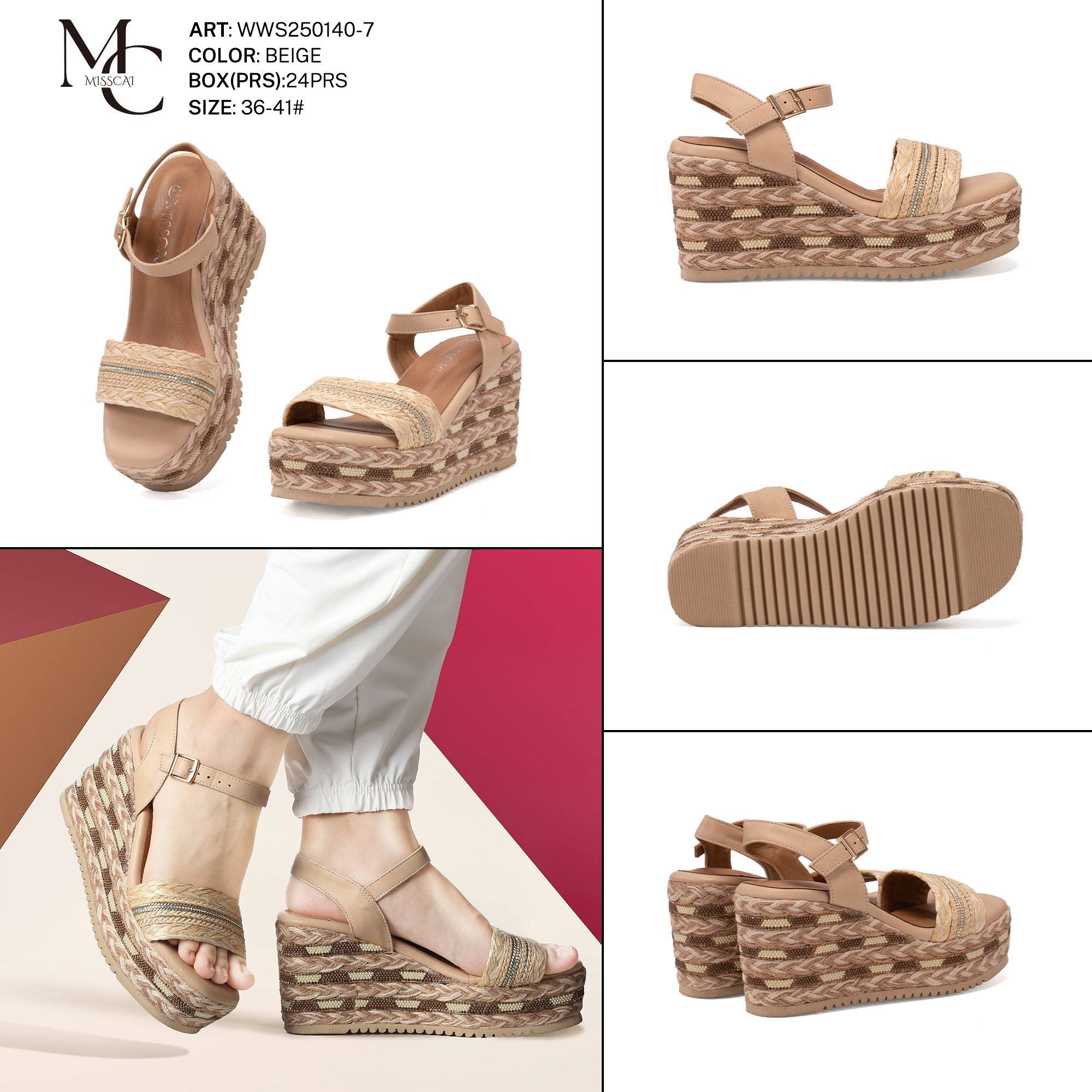 Miss Cai Sandali Donna Aperti Wws250140 - 7 - Fornitura all'ingrosso di Sandali Donna da Jomix Shoes B2B