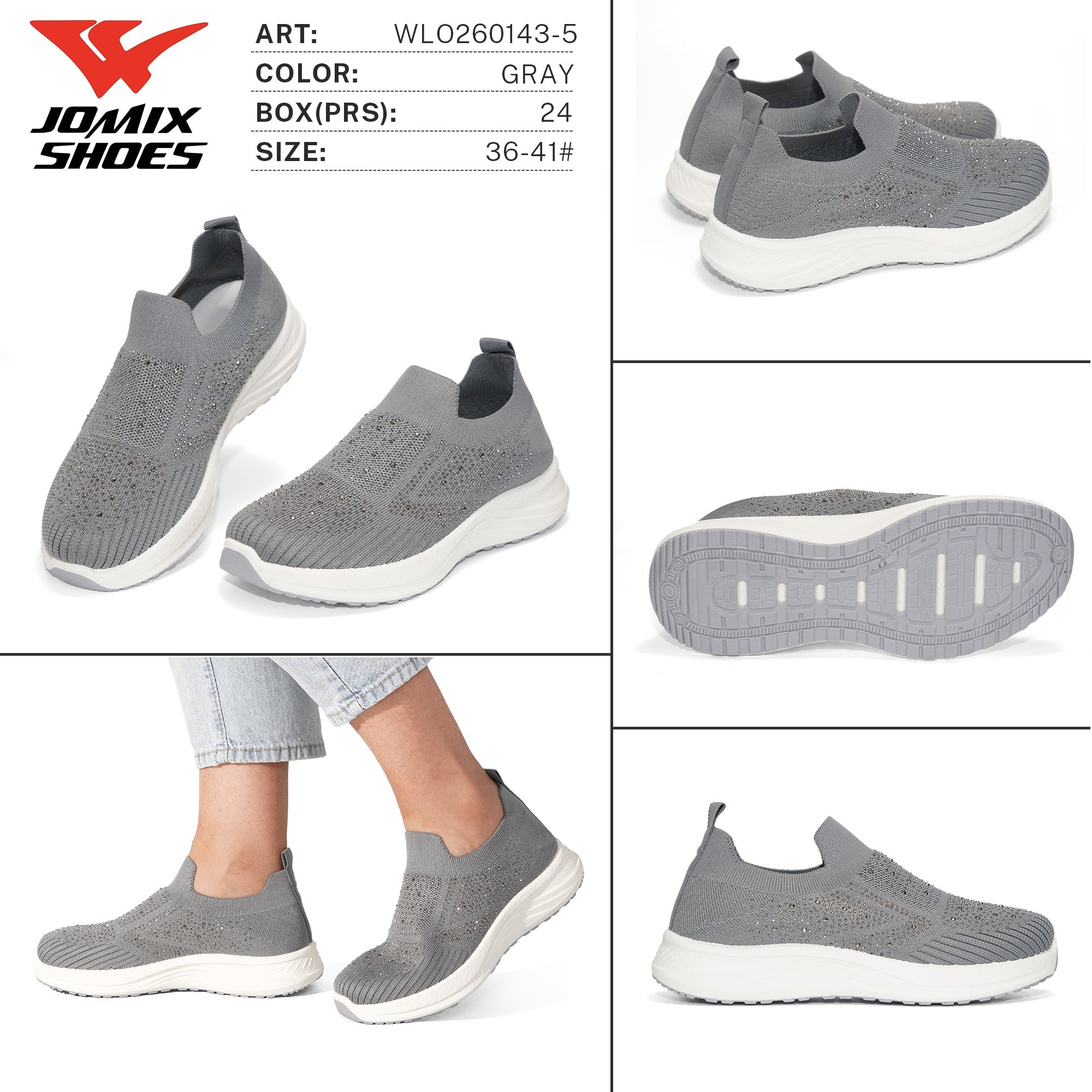 Mocassini da Donna WLO260143 - 5 - Fornitura all'ingrosso di Scarpe Donna da Jomix Shoes B2B