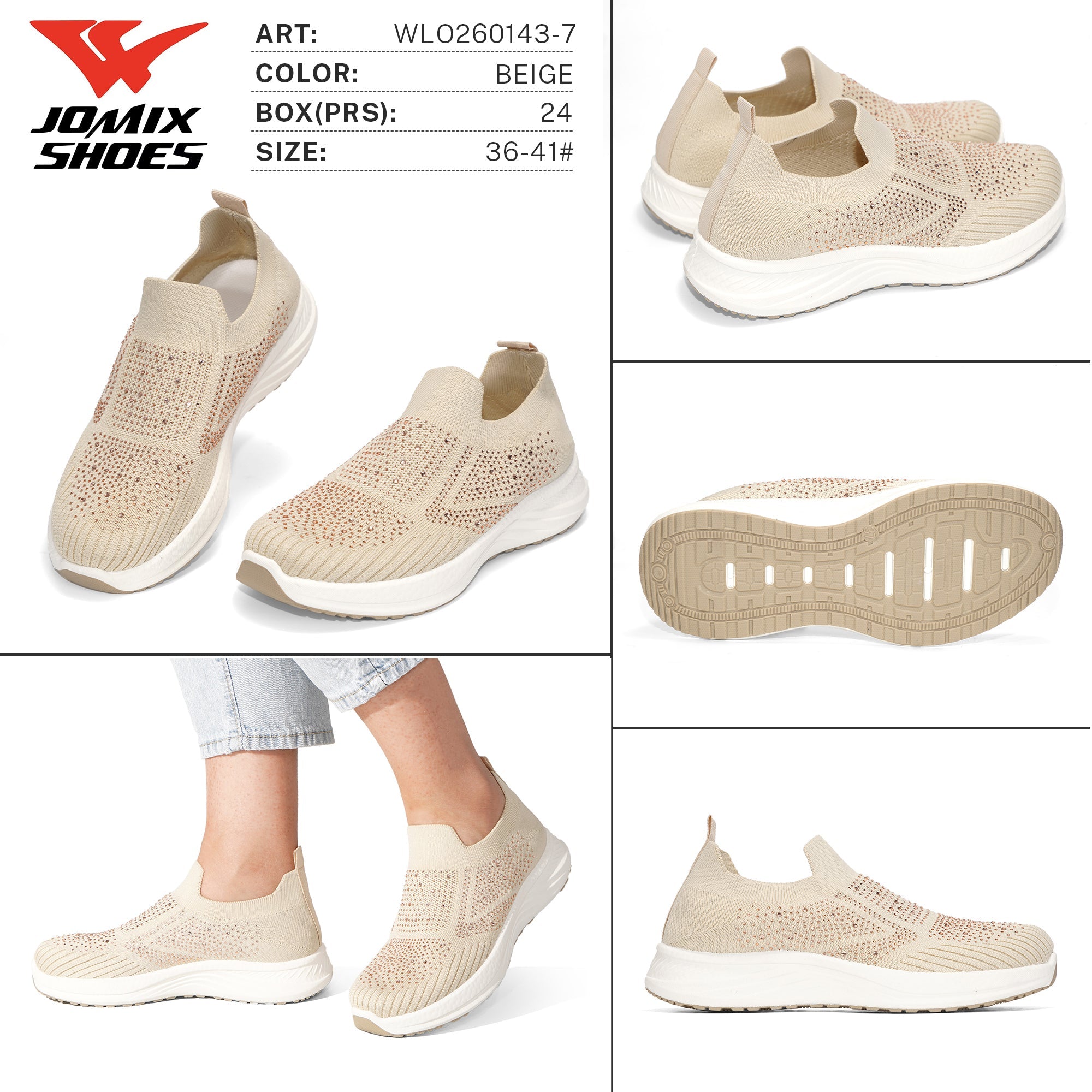 Mocassini da Donna WLO260143 - 7 - Fornitura all'ingrosso di Scarpe Donna da Jomix Shoes B2B