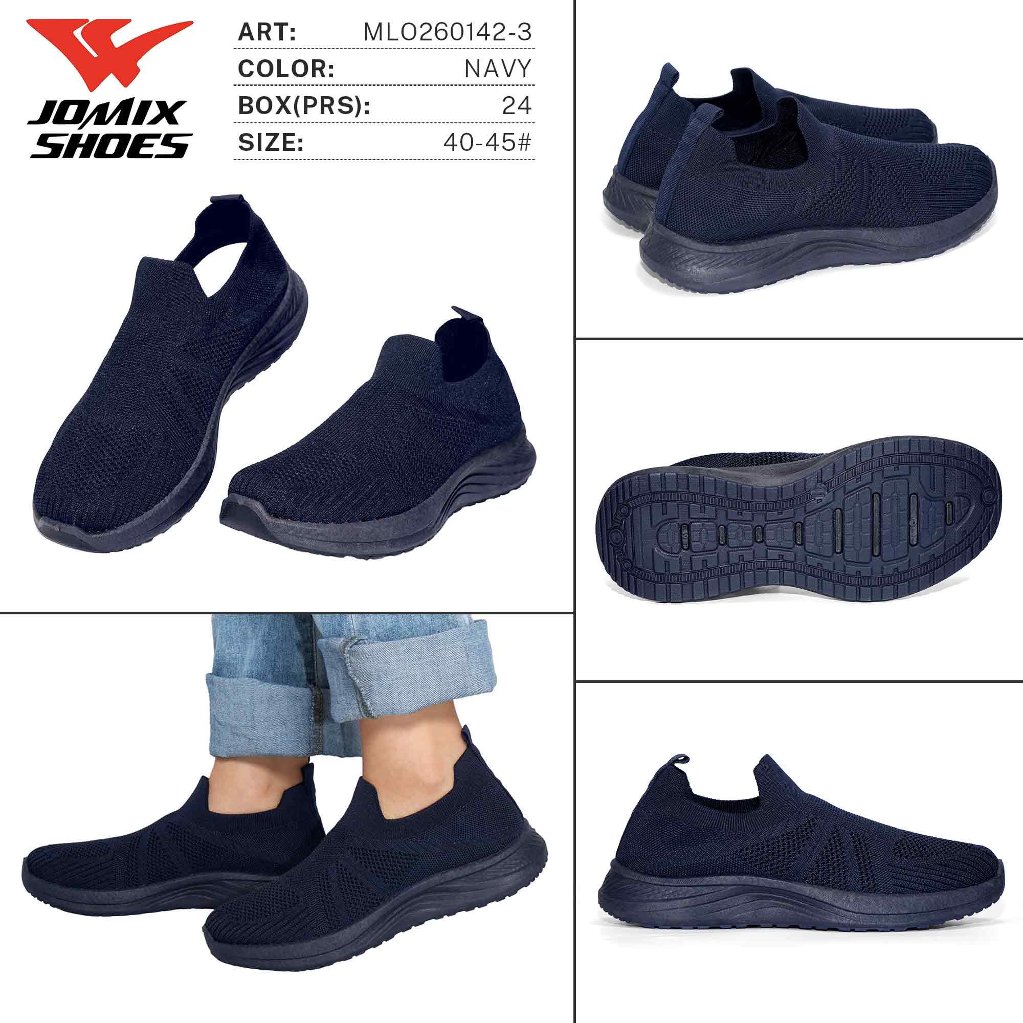 Mocassini da Uomo MLO260142 - 3 - Fornitura all'ingrosso di Mocassini da Jomix Shoes B2B