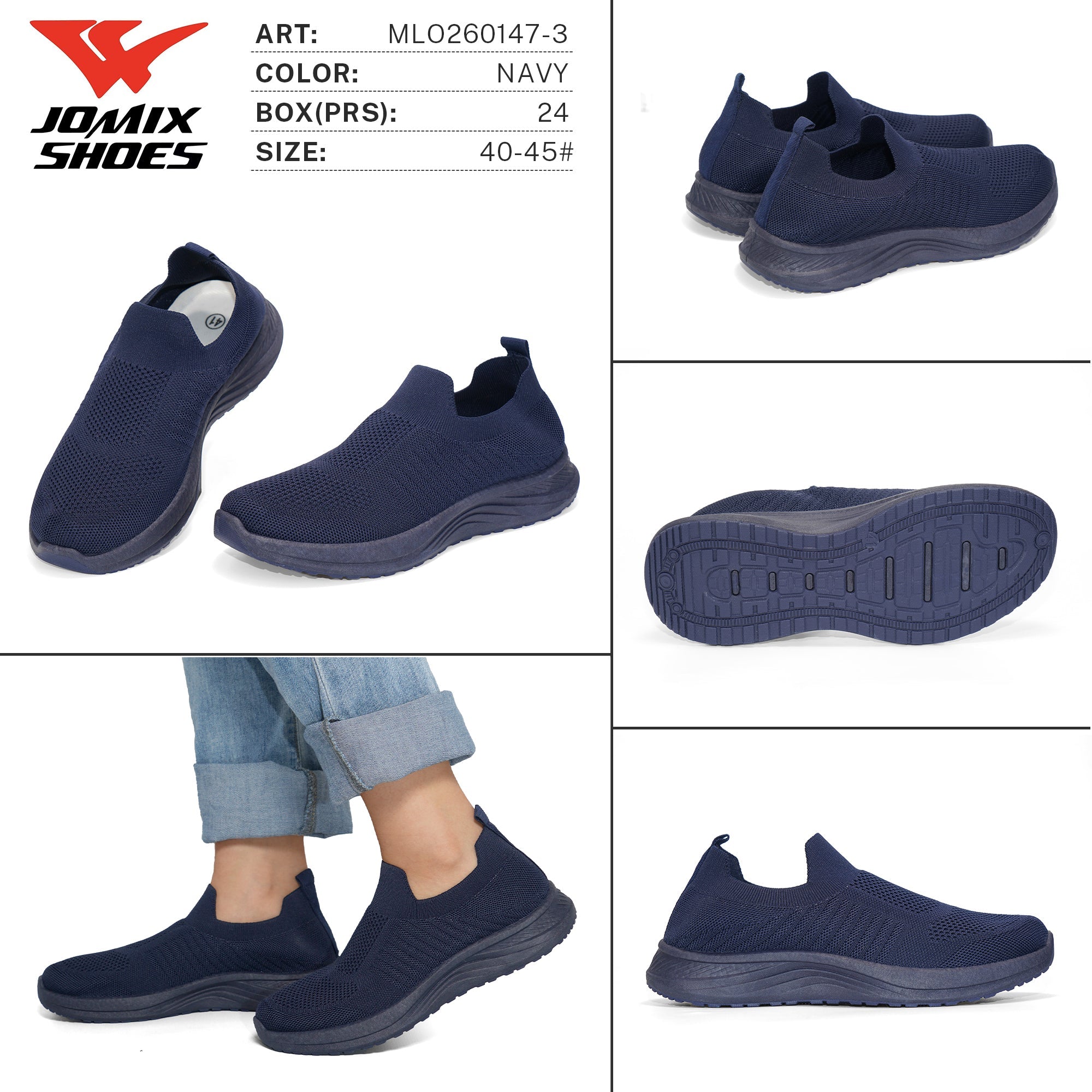 Mocassini da Uomo MLO260147 - 3 - Fornitura all'ingrosso di Mocassini da Jomix Shoes B2B