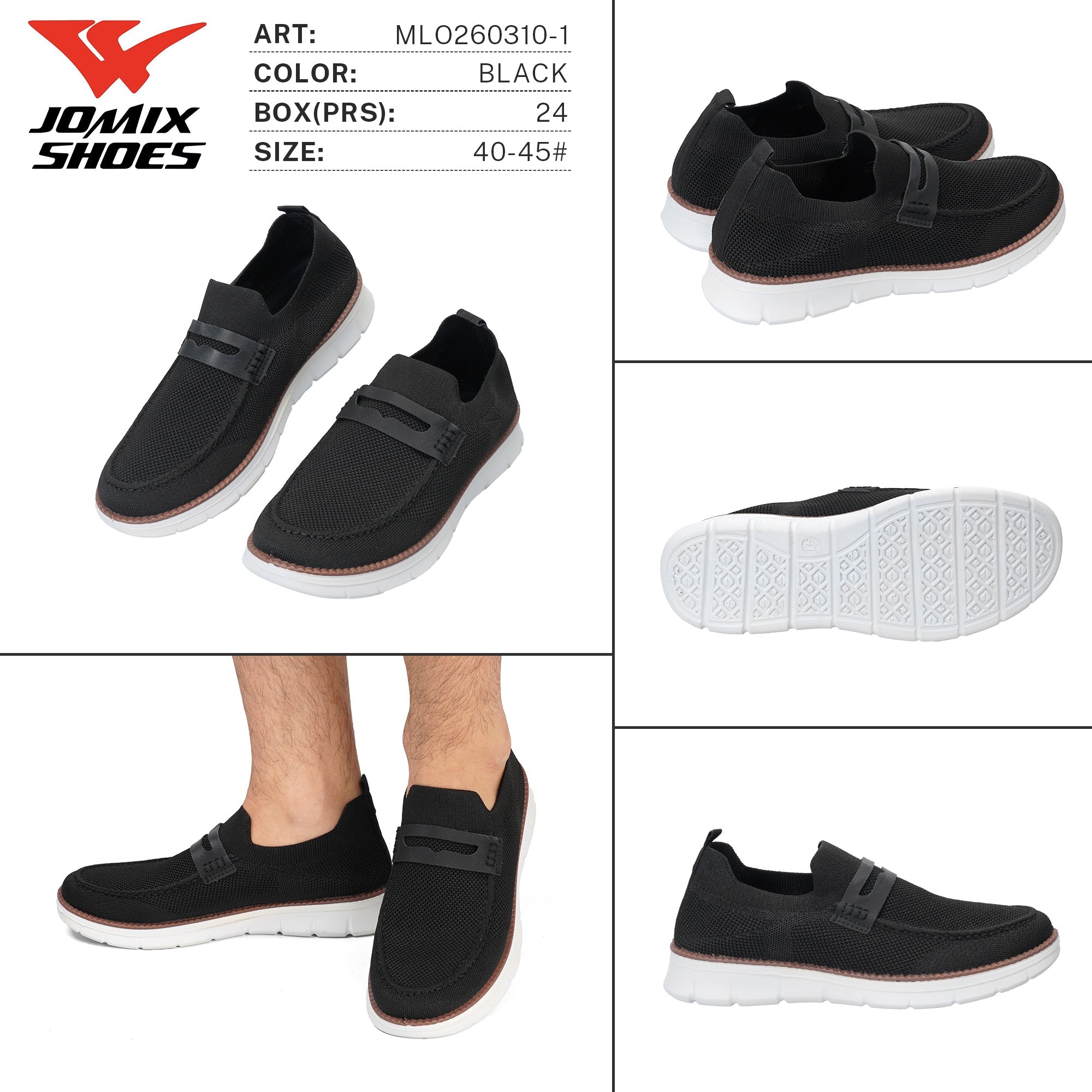 Mocassini da Uomo MLO260310 - 1 - Fornitura all'ingrosso di Mocassini da Jomix Shoes B2B