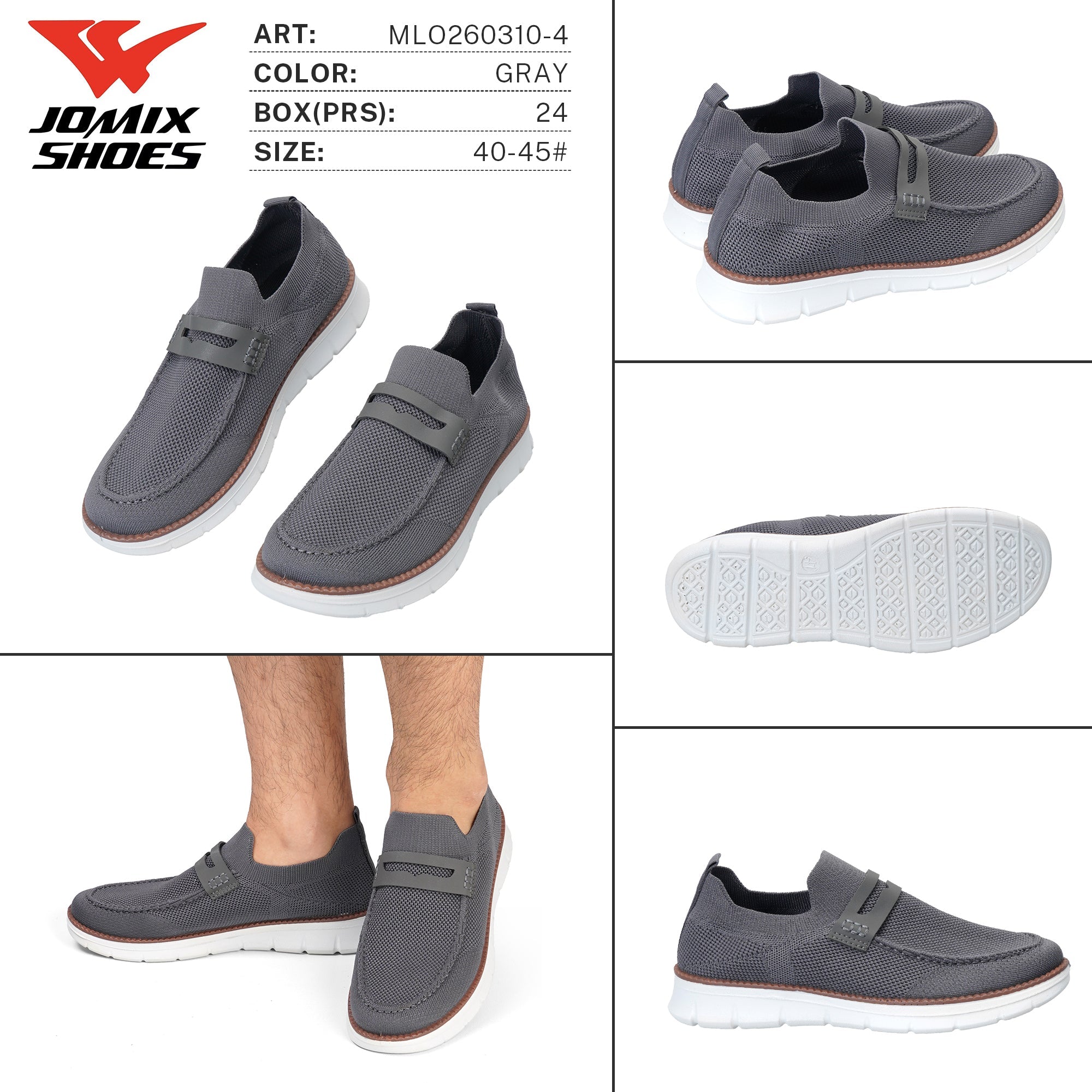 Mocassini da Uomo MLO260310 - 4 - Fornitura all'ingrosso di Mocassini da Jomix Shoes B2B