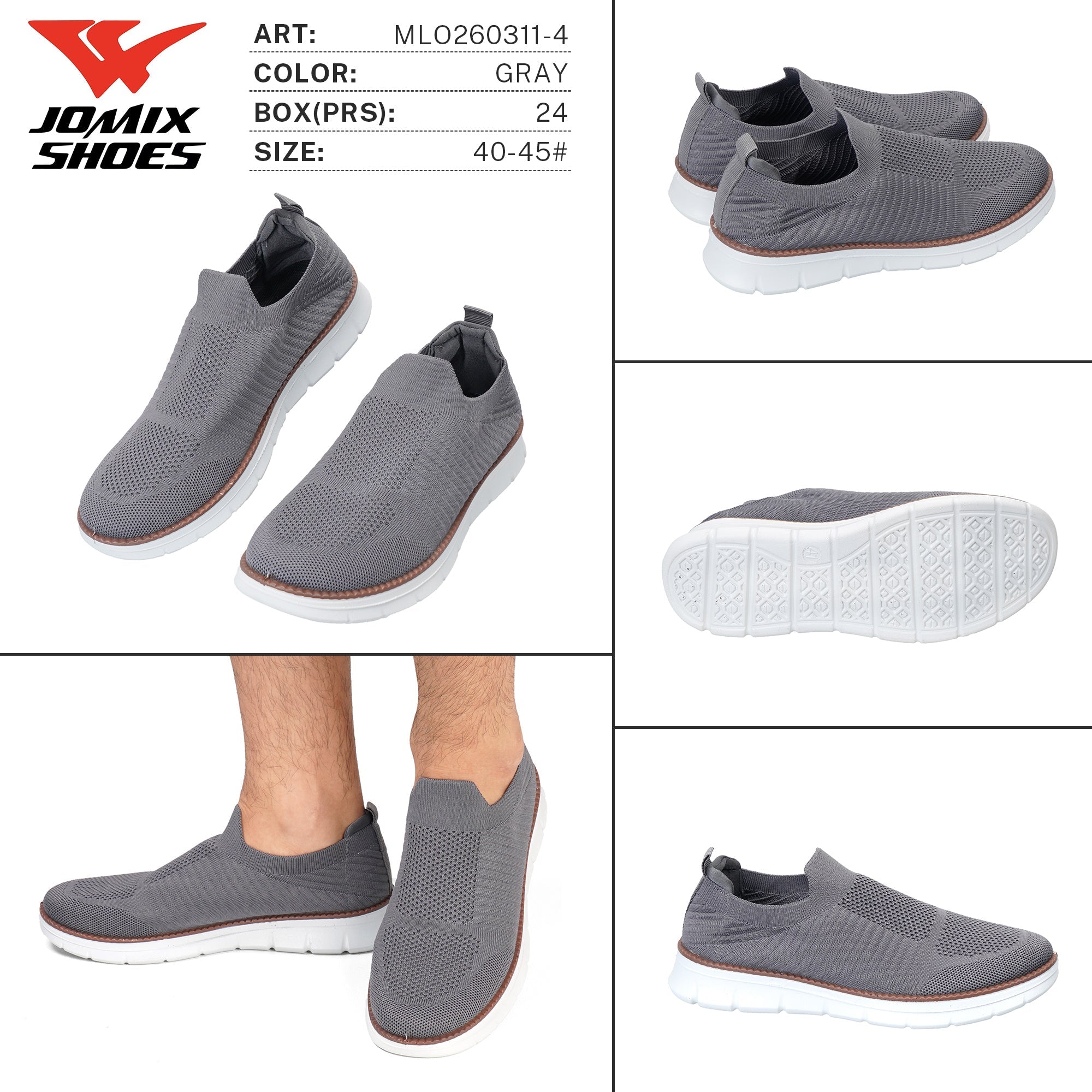 Mocassini da Uomo MLO260311 - 4 - Fornitura all'ingrosso di Mocassini da Jomix Shoes B2B