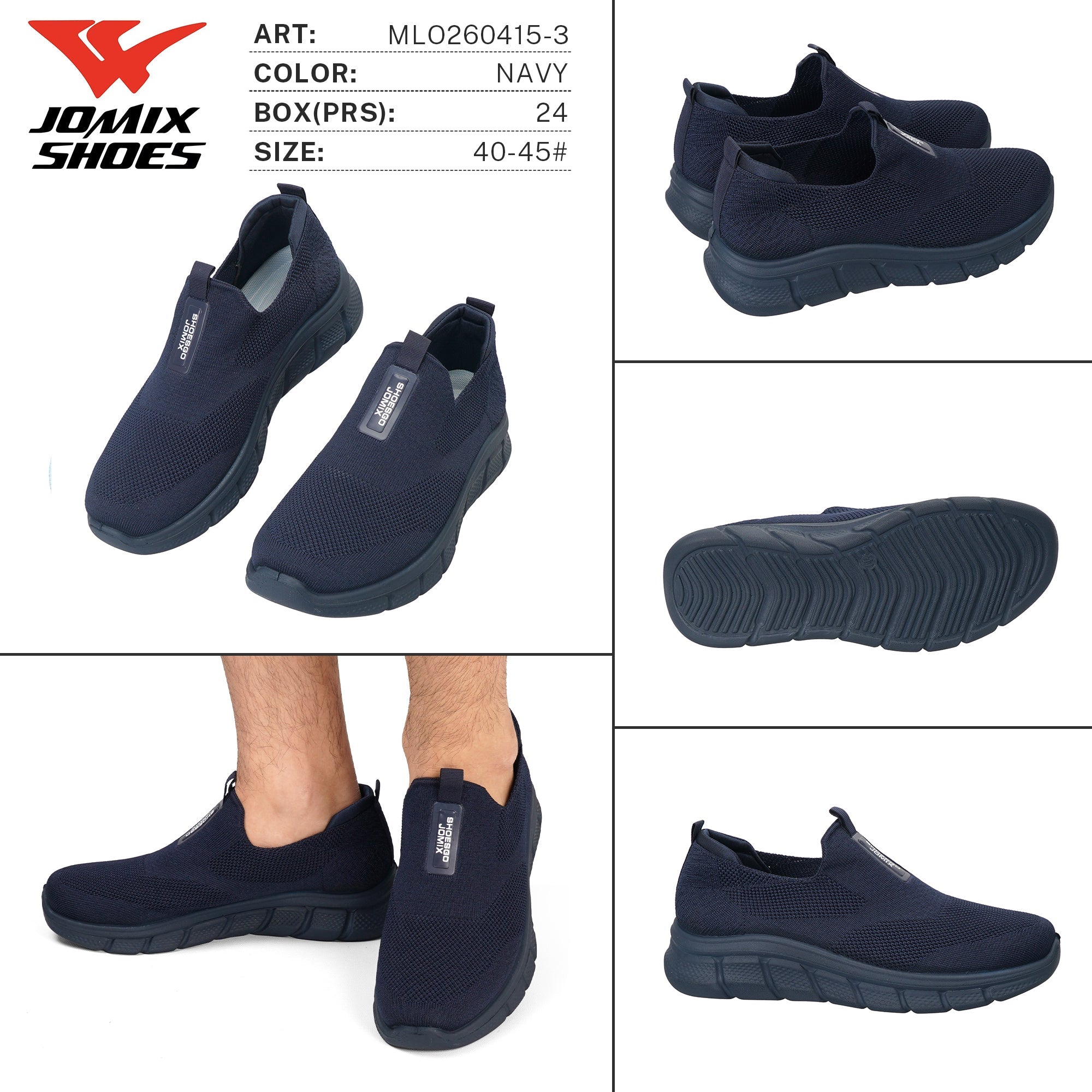 Mocassini da Uomo MLO260415 - 3 - Fornitura all'ingrosso di Mocassini da Jomix Shoes B2B