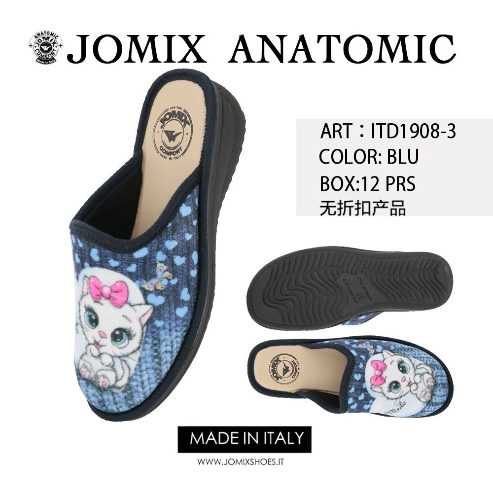 Pantofole anatomiche da donna invernali Jomix Shoes ITD1908 - 3 - Fornitura all'ingrosso di Pantofole Donna da Jomix Shoes B2B