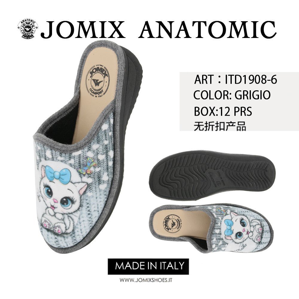 Pantofole anatomiche da donna invernali Jomix Shoes ITD1908 - 6 - Fornitura all'ingrosso di Pantofole Donna da Jomix Shoes B2B
