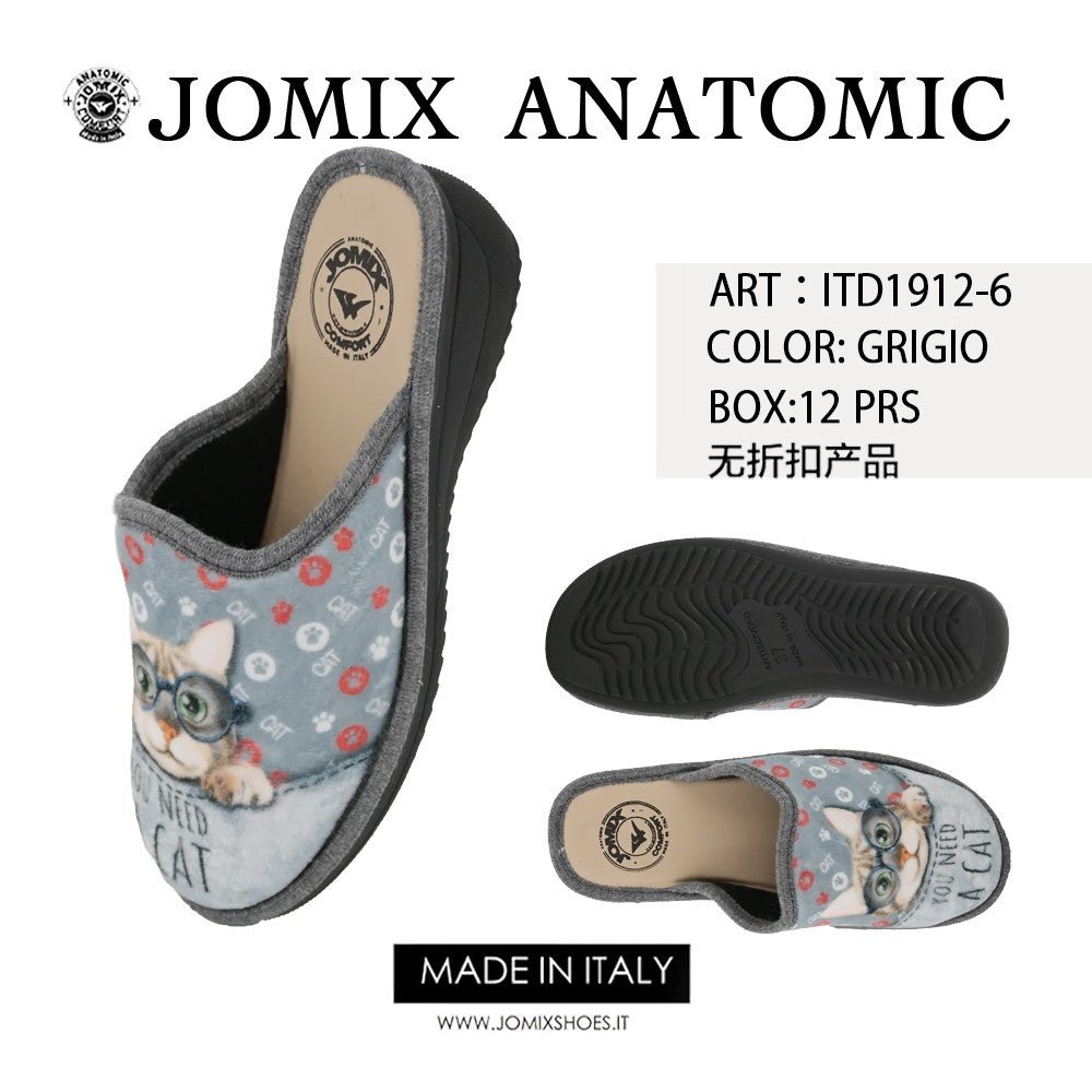 Pantofole anatomiche da donna invernali Jomix Shoes ITD1912 - 6 - Fornitura all'ingrosso di Pantofole Donna da Jomix Shoes B2B