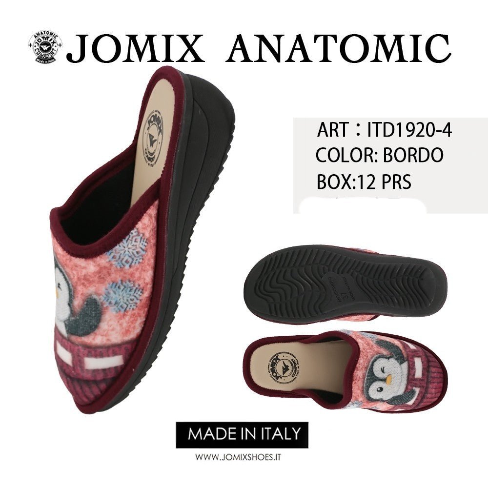 Pantofole anatomiche da donna invernali Jomix Shoes ITD1920 - 4 - Fornitura all'ingrosso di Pantofole Donna da Jomix Shoes B2B