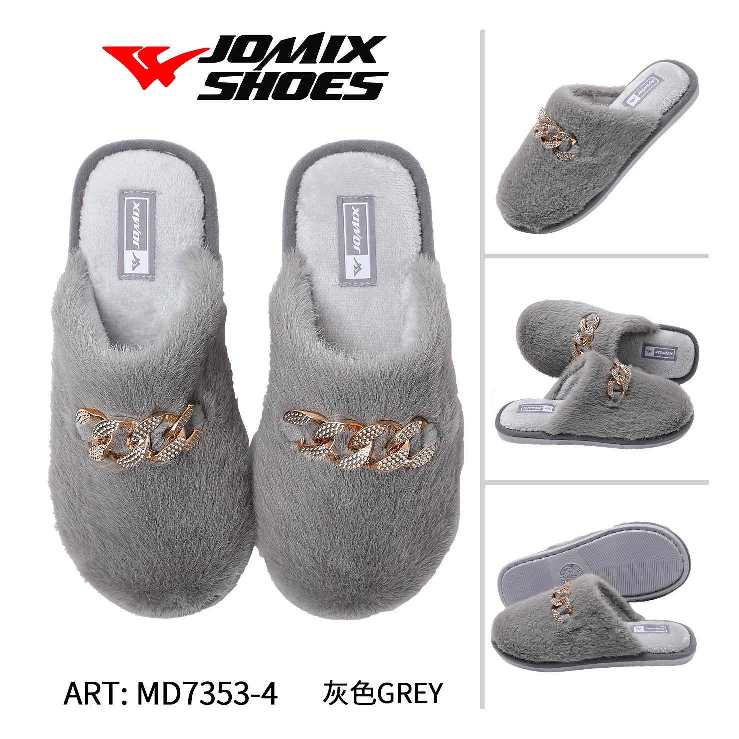 Pantofole da donna invernali Jomix Shoes MD7353 - 4 - Fornitura all&#39;ingrosso di Pantofole Donna da Jomix Shoes B2B
