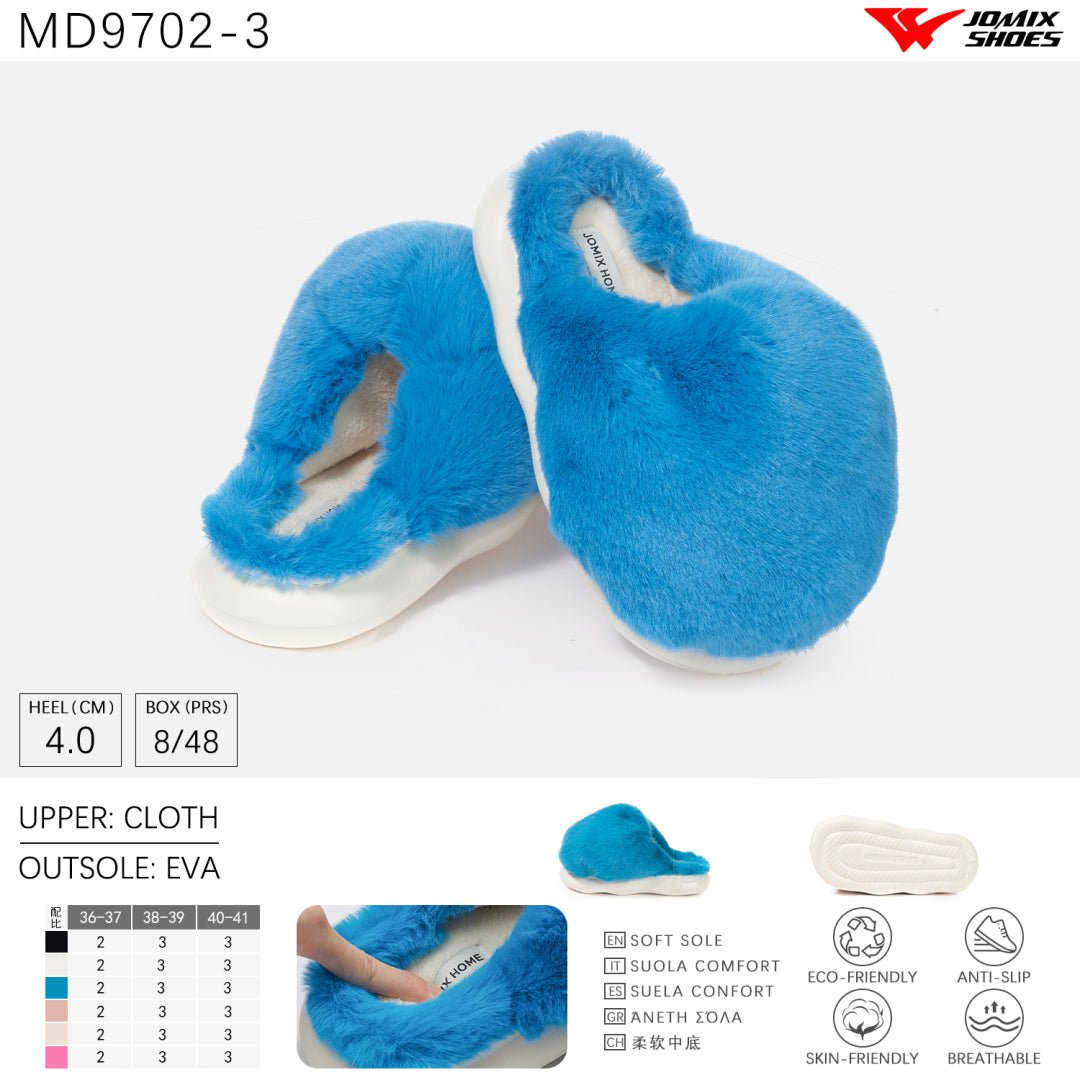Pantofole da donna invernali Jomix Shoes MD9702 - 3 - Fornitura all'ingrosso di Pantofole Peluche Donna da Jomix Shoes B2B