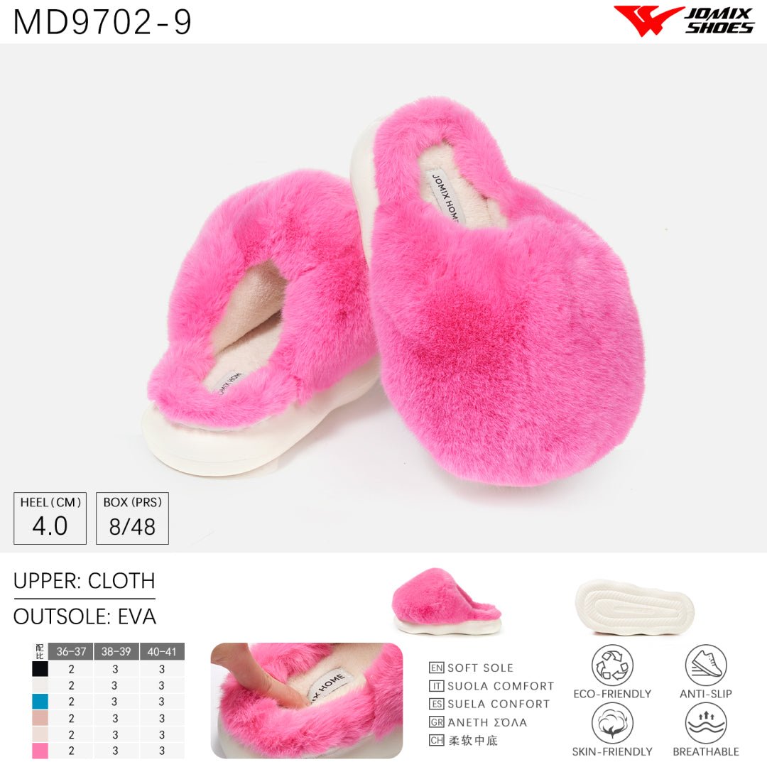 Pantofole da donna invernali Jomix Shoes MD9702 - 9 - Fornitura all'ingrosso di Pantofole Peluche Donna da Jomix Shoes B2B