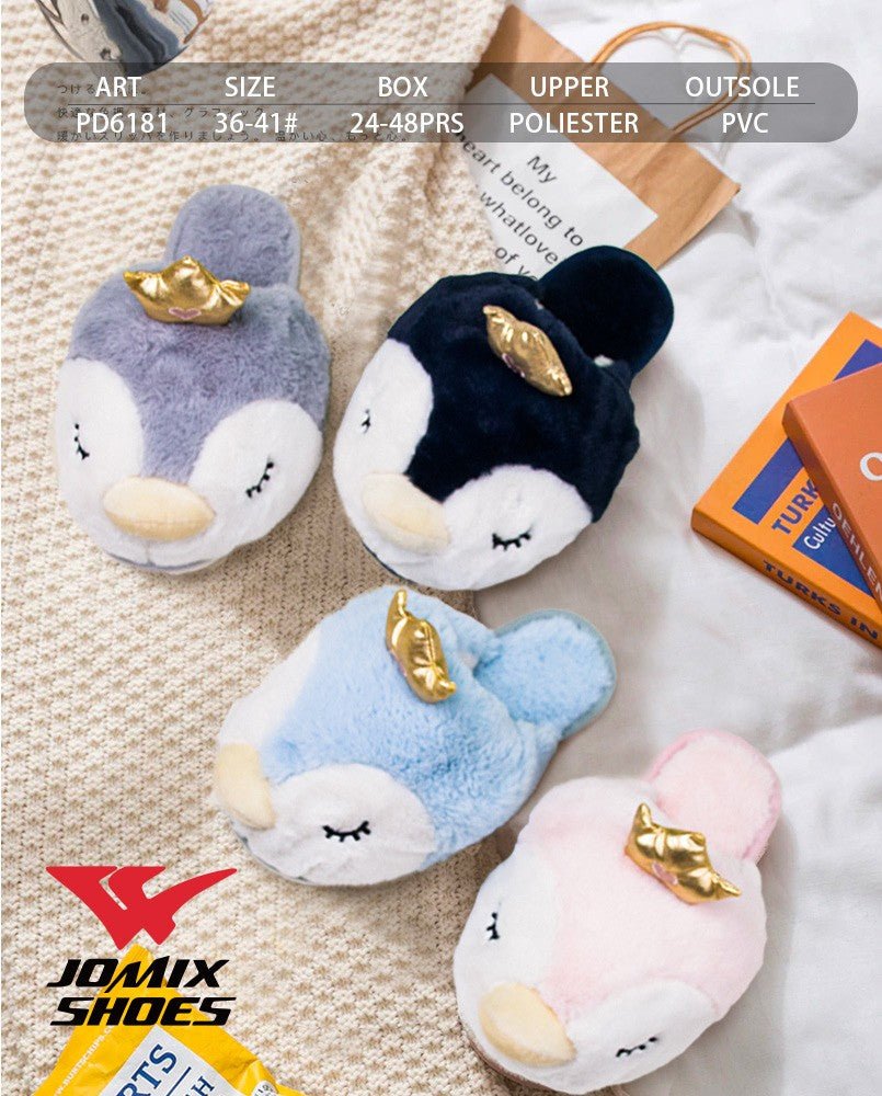 Pantofole da donna invernali Jomix Shoes PD6181 - Fornitura all'ingrosso di Pantofole Peluche Donna da Jomix Shoes B2B