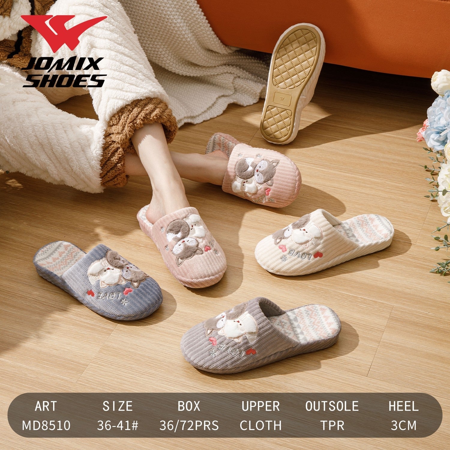 Pantofole da donna Jomix Shoes MD8510 - Fornitura all'ingrosso di Pantofole Donna da Jomix Shoes B2B