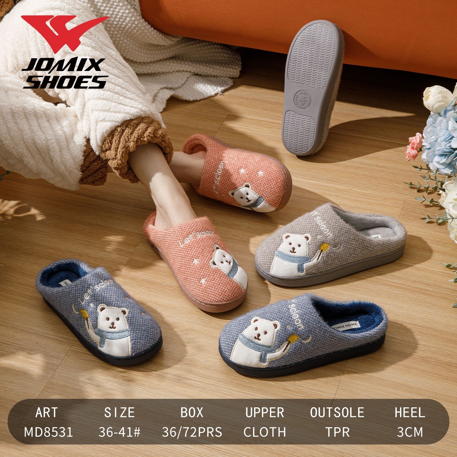 Pantofole da donna Jomix Shoes MD8531 - Fornitura all'ingrosso di Pantofole Donna da Jomix Shoes B2B