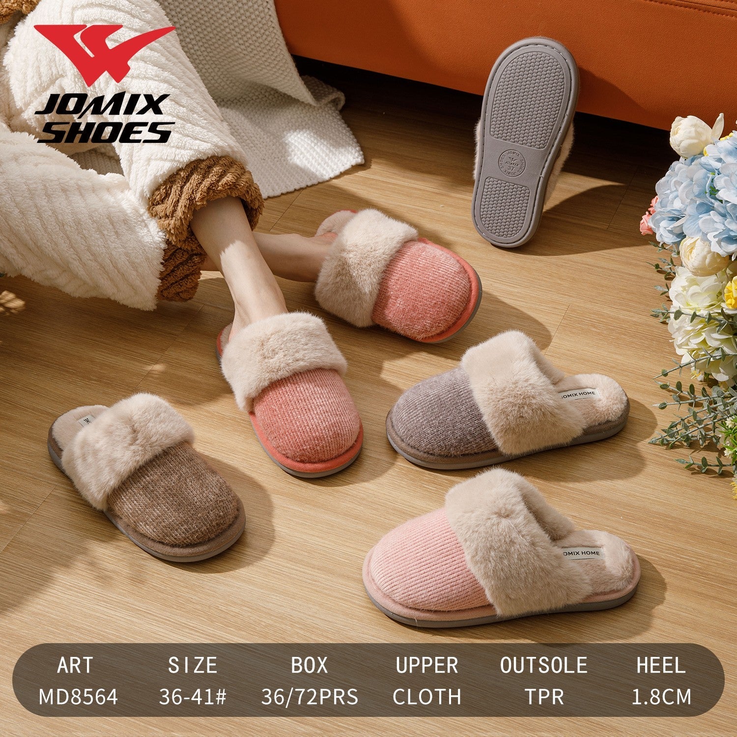 Pantofole da donna Jomix Shoes MD8564 - Fornitura all'ingrosso di Pantofole Donna da Jomix Shoes B2B